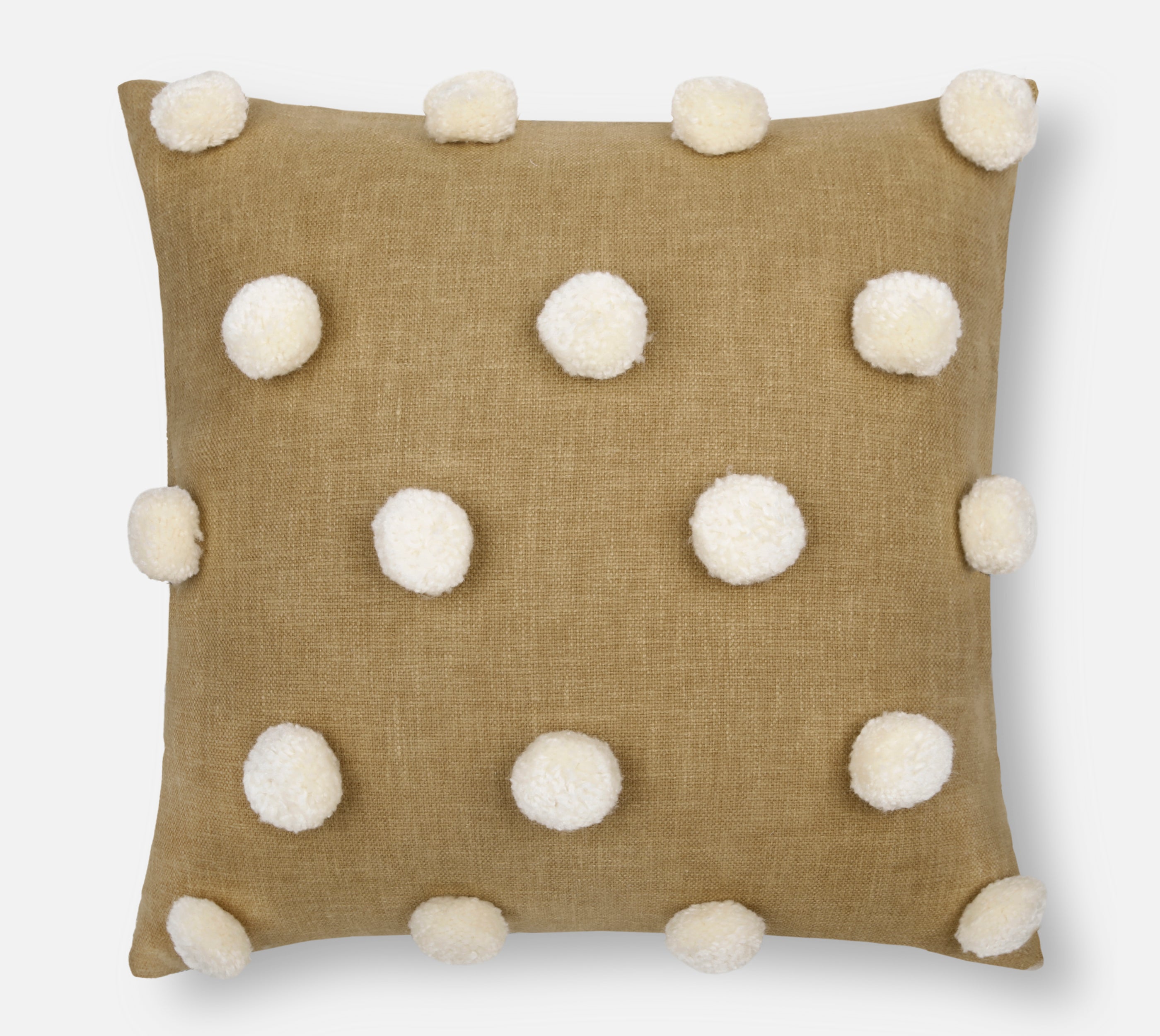 BAUBLE Yellow Cotton Cushion Cover