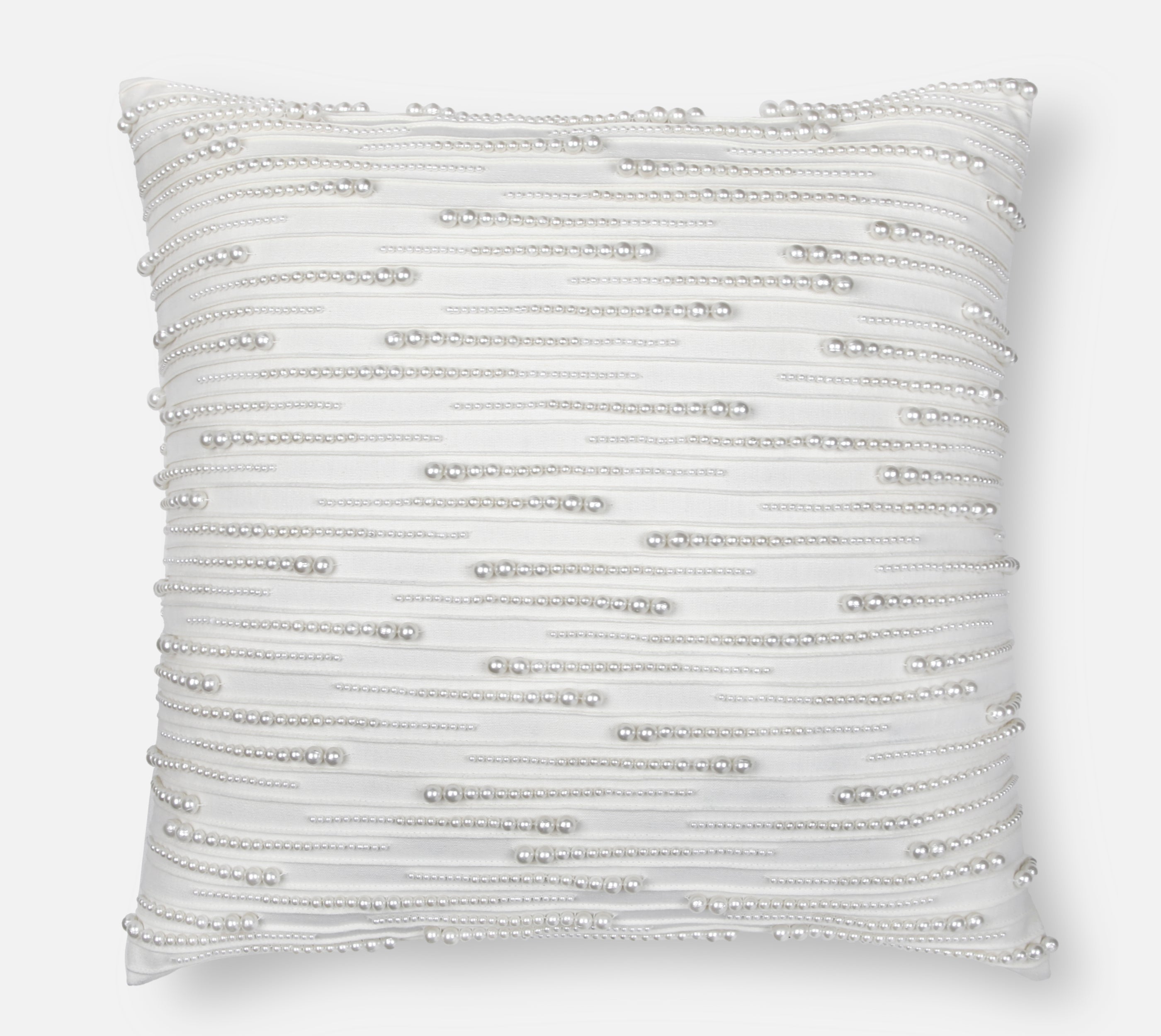 ORIENT Off white Linen Cotton Cushion Cover