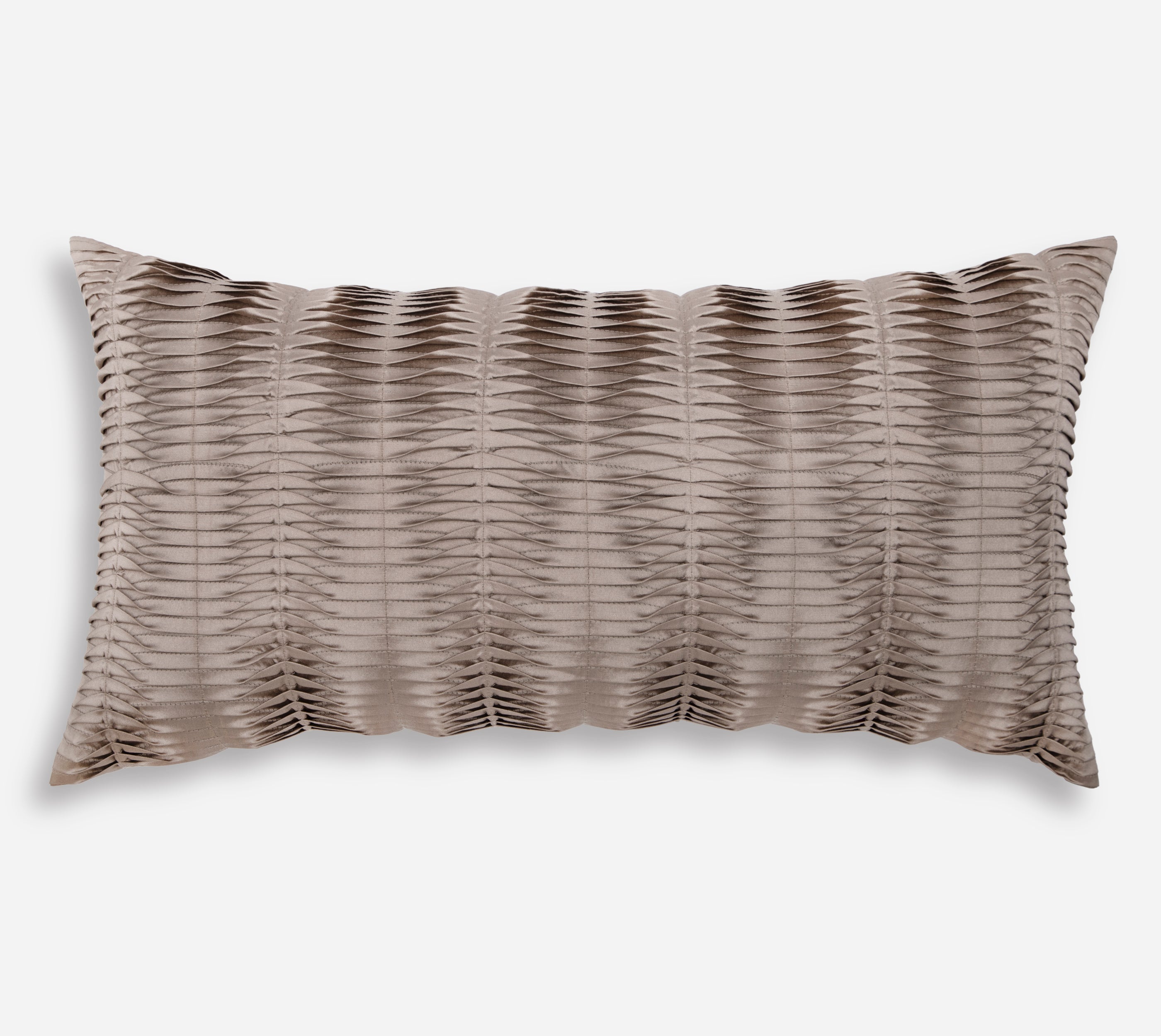 DIVOT Taupe Pleated Cushion Cover