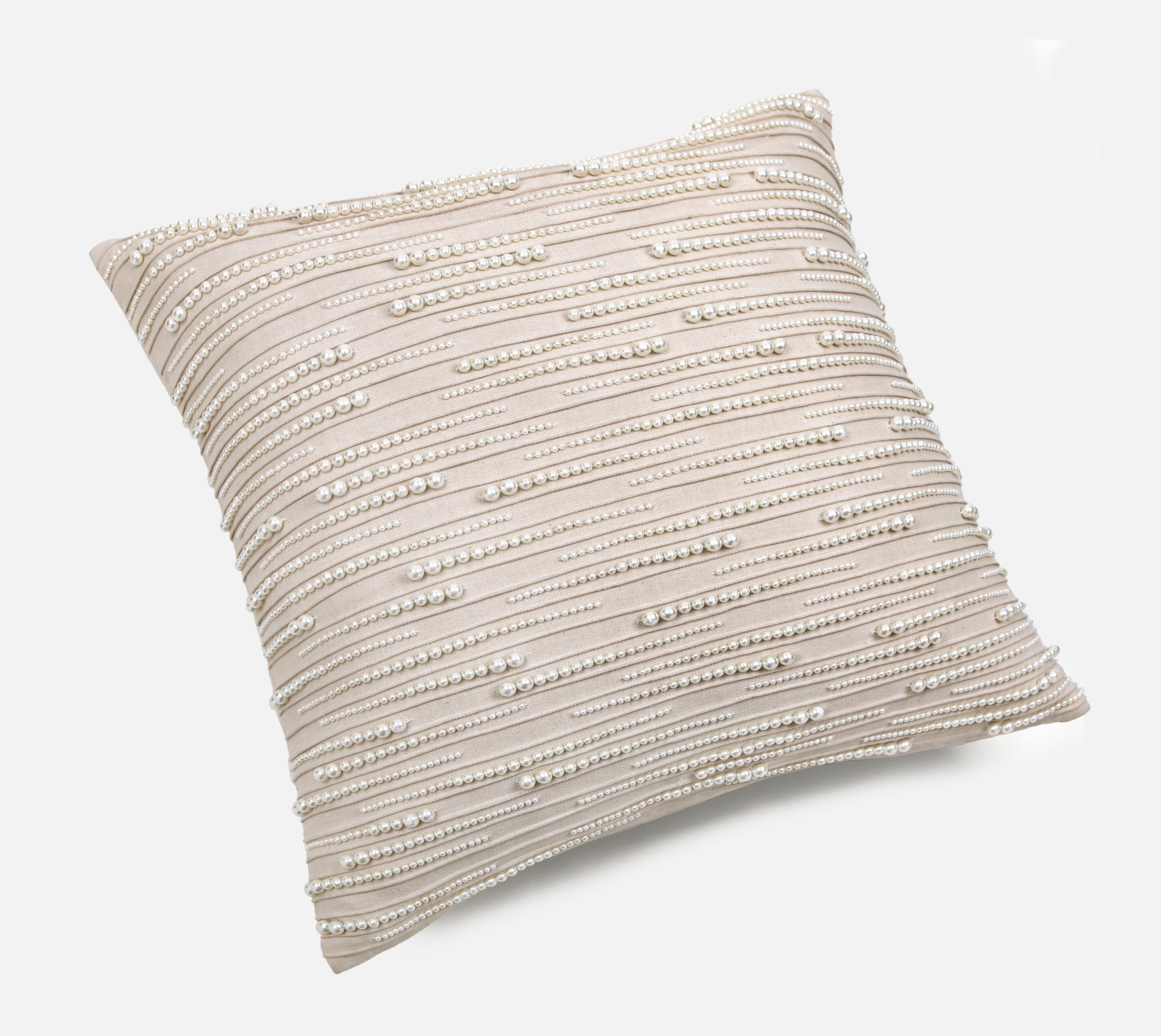 ORIENT Light Beige Cotton Cushion Cover
