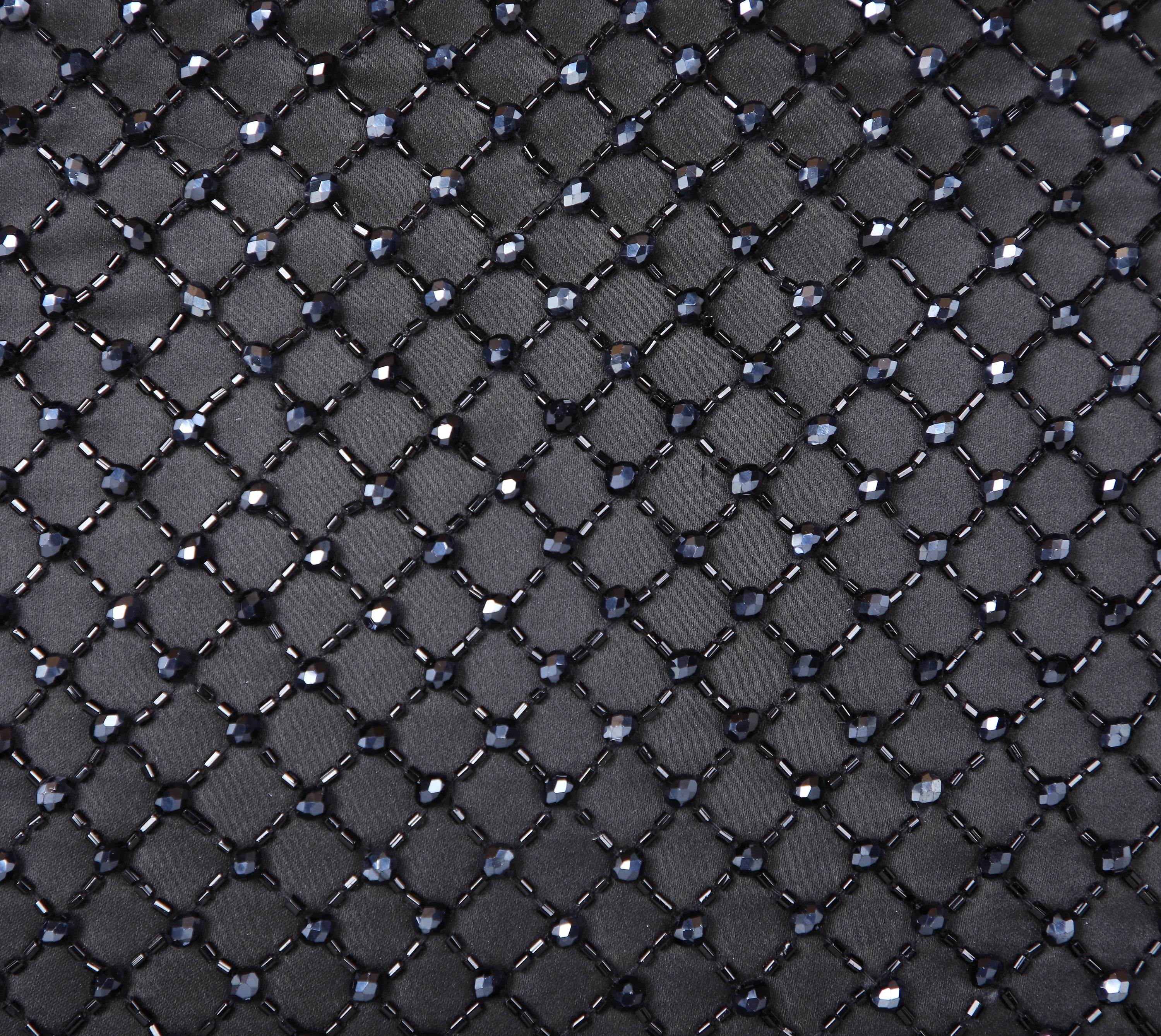 MIDAS Black Beaded Cushion Cover