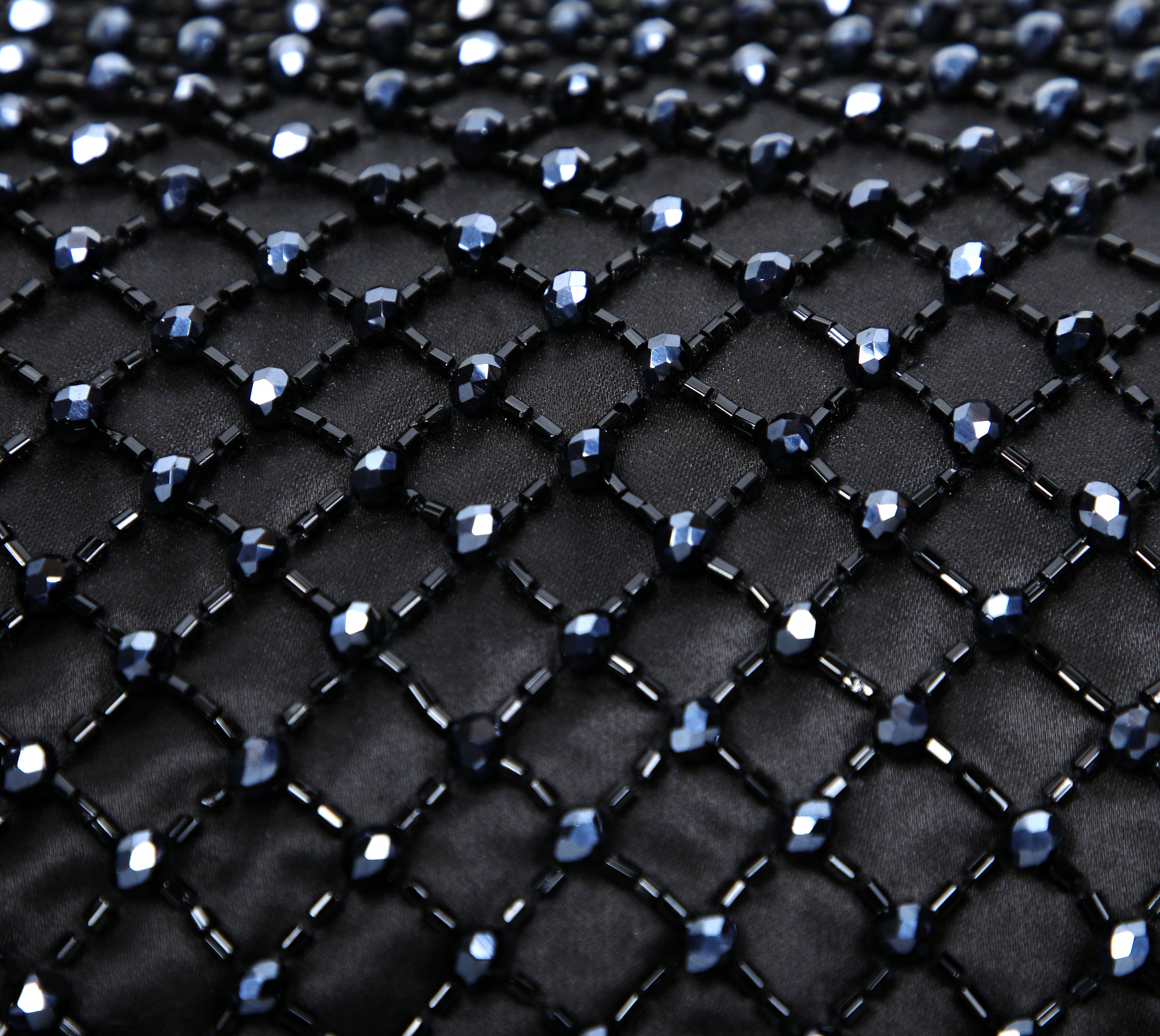 MIDAS Black Beaded Cushion Cover