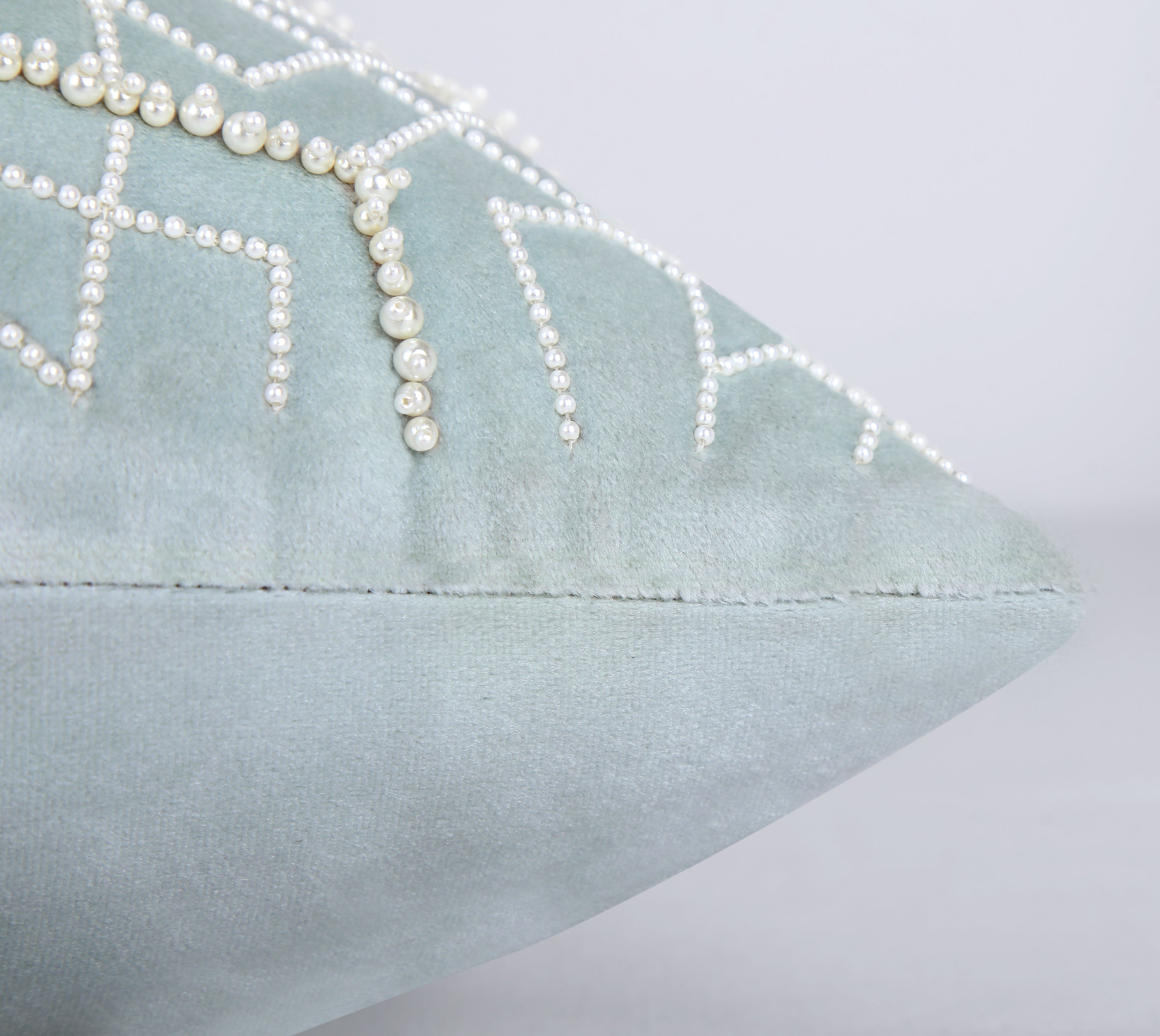 MYSTIC Light Mint Velvet Cushion Cover
