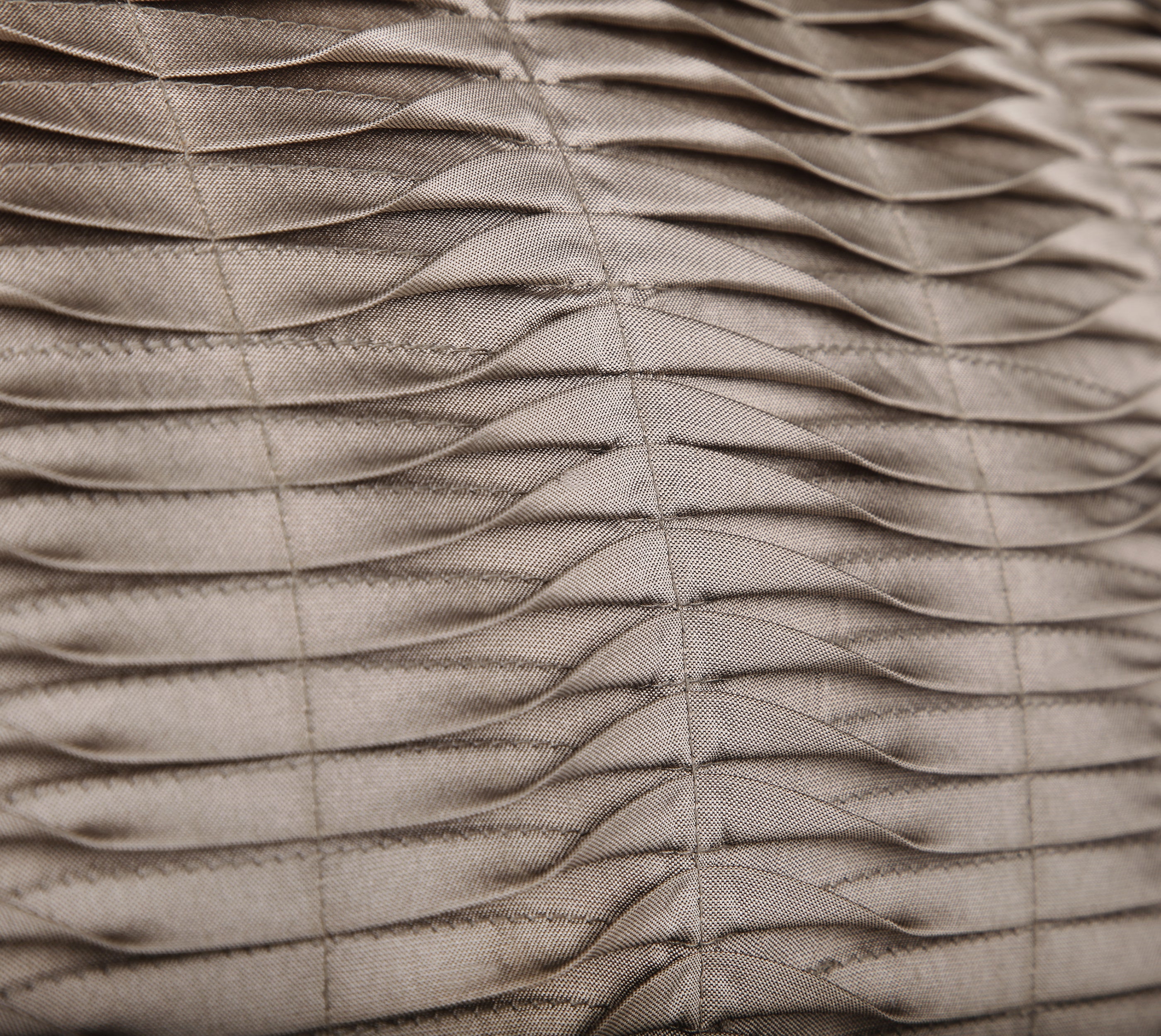 DIVOT Taupe Pleated Cushion Cover