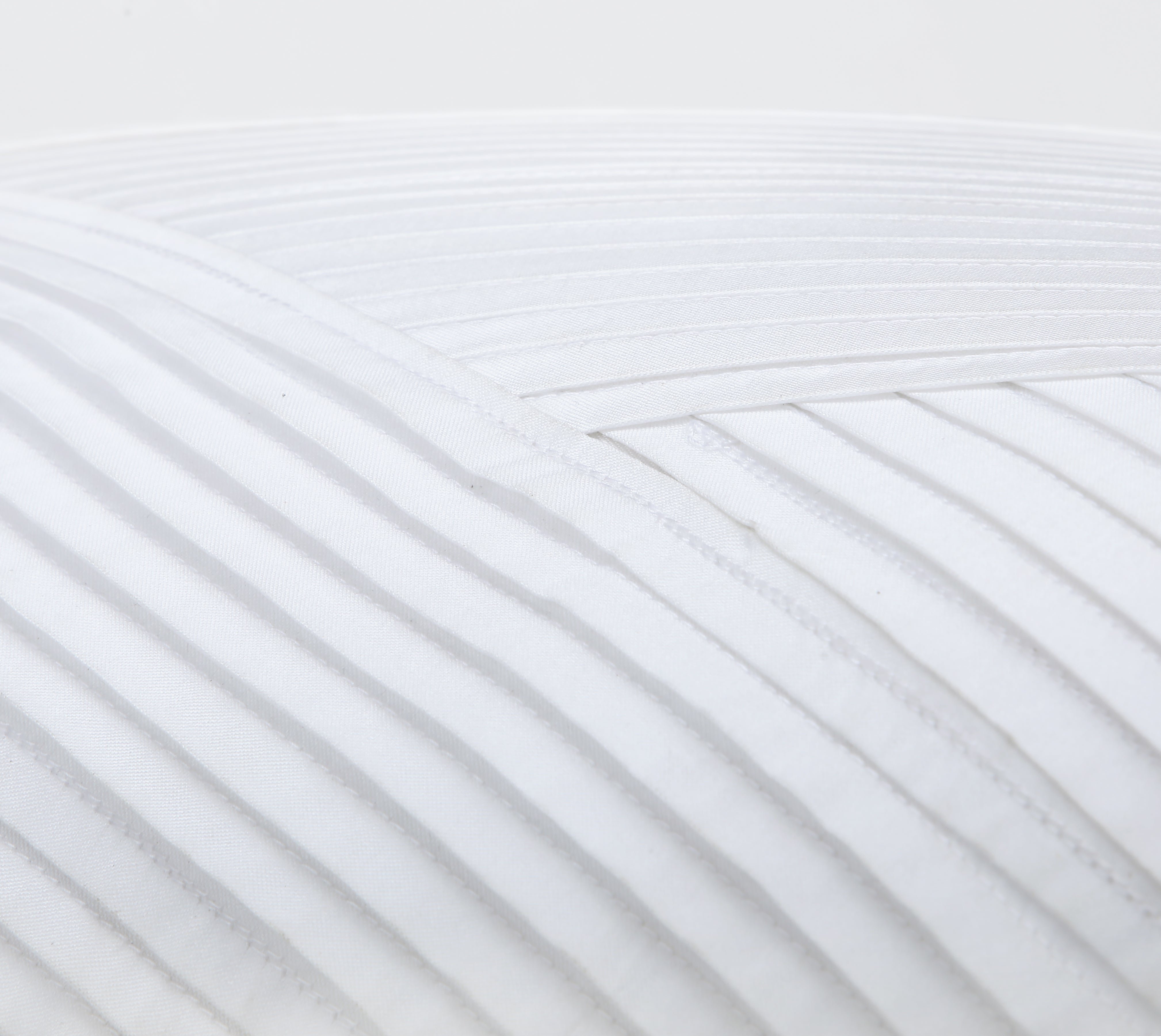 MELANGE White Pleated Cushion Cover