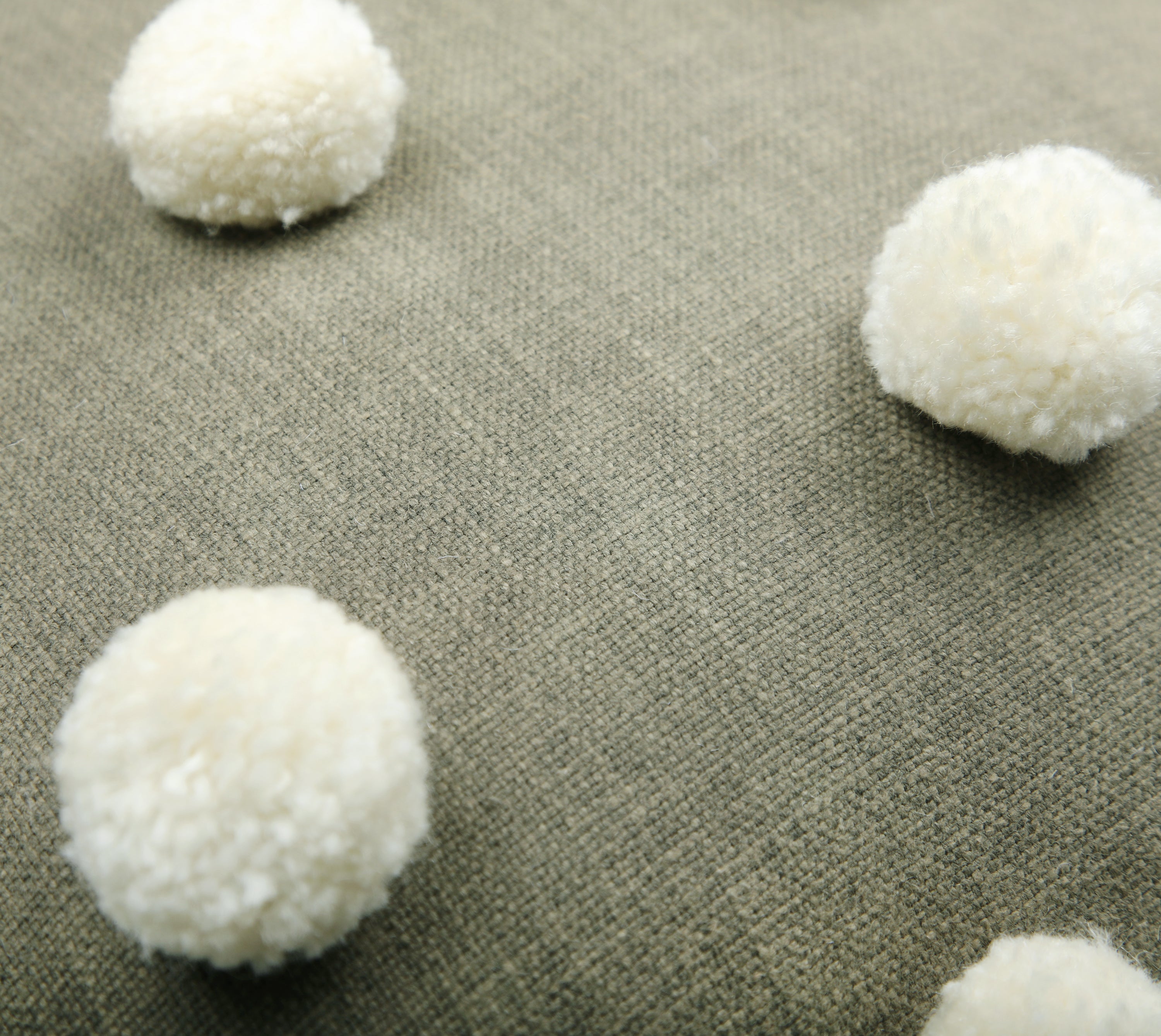 BAUBLE Sap Green Cotton Cushion Cover