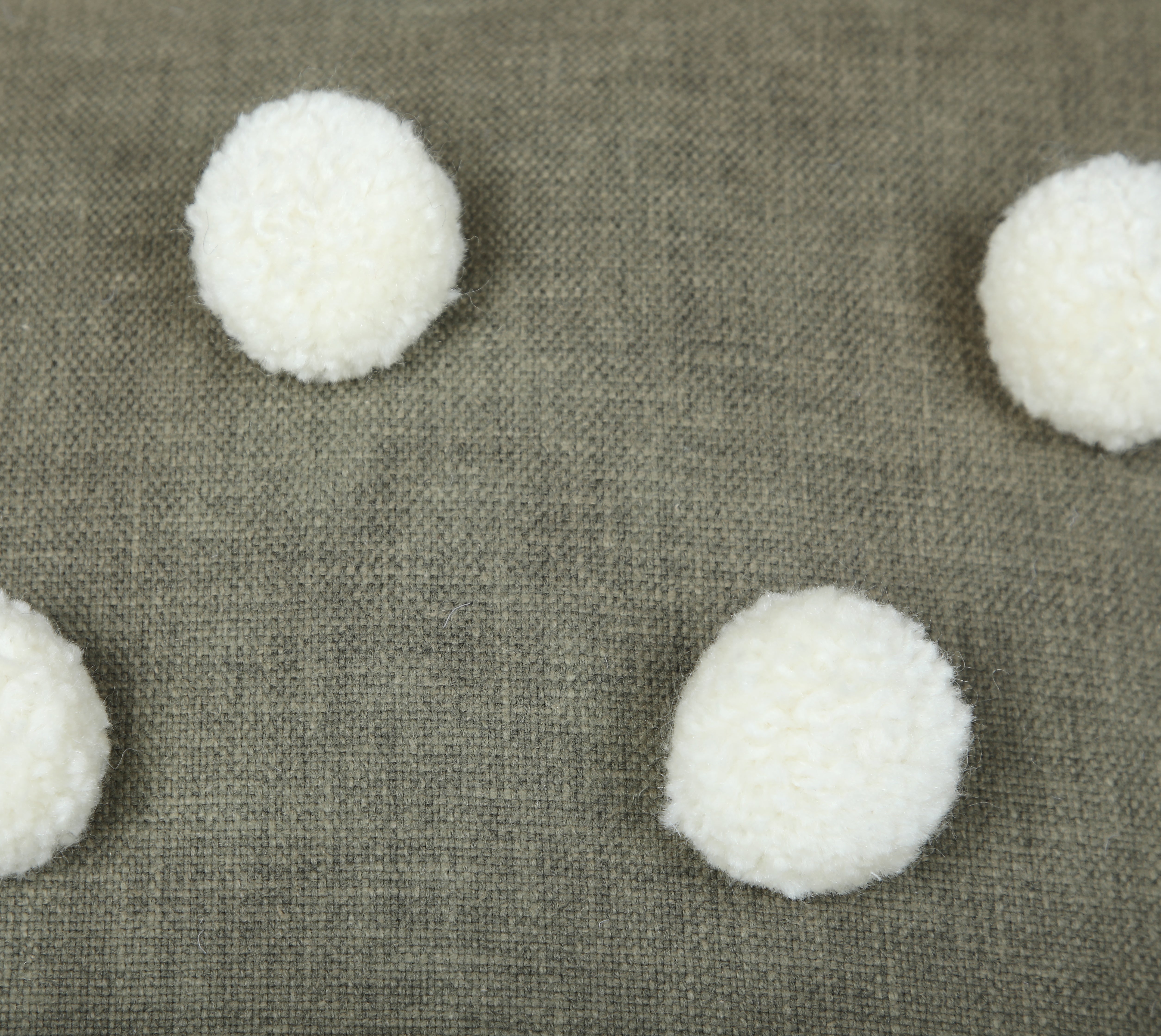 BAUBLE Sap Green Cotton Cushion Cover