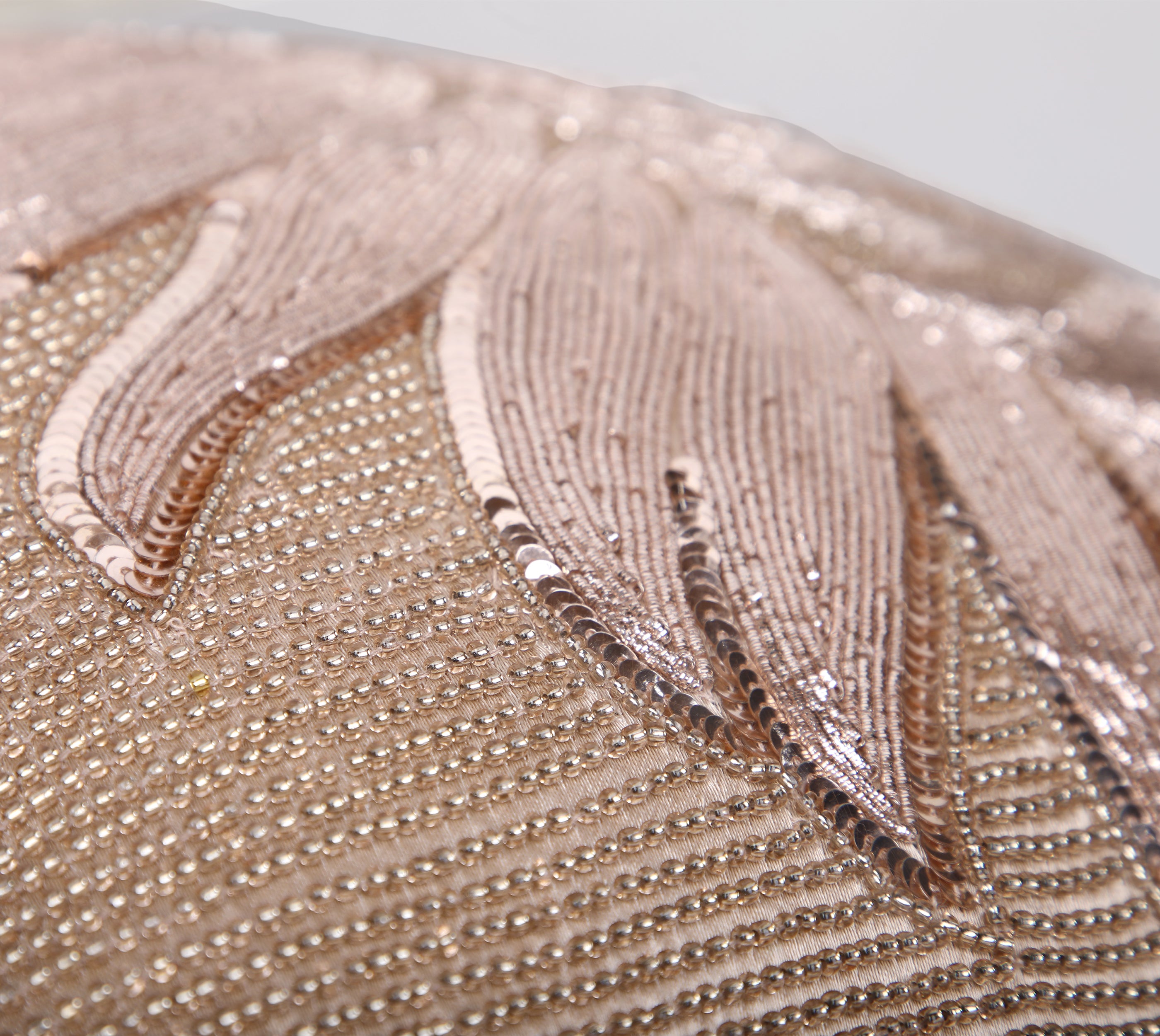 CORDELIA Copper Beaded Cushion Cover