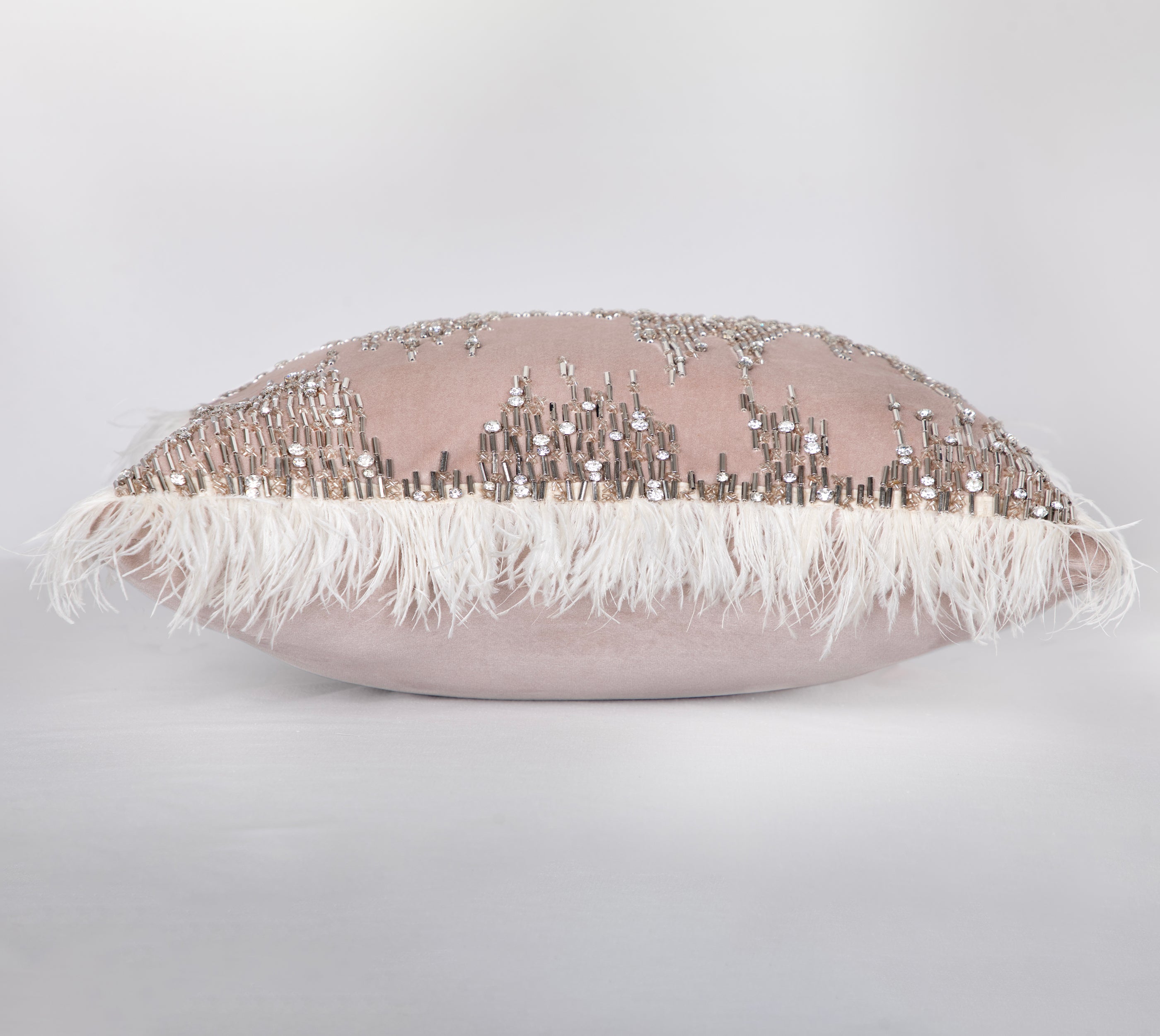 XENIA Pink Velvet Cushion Cover