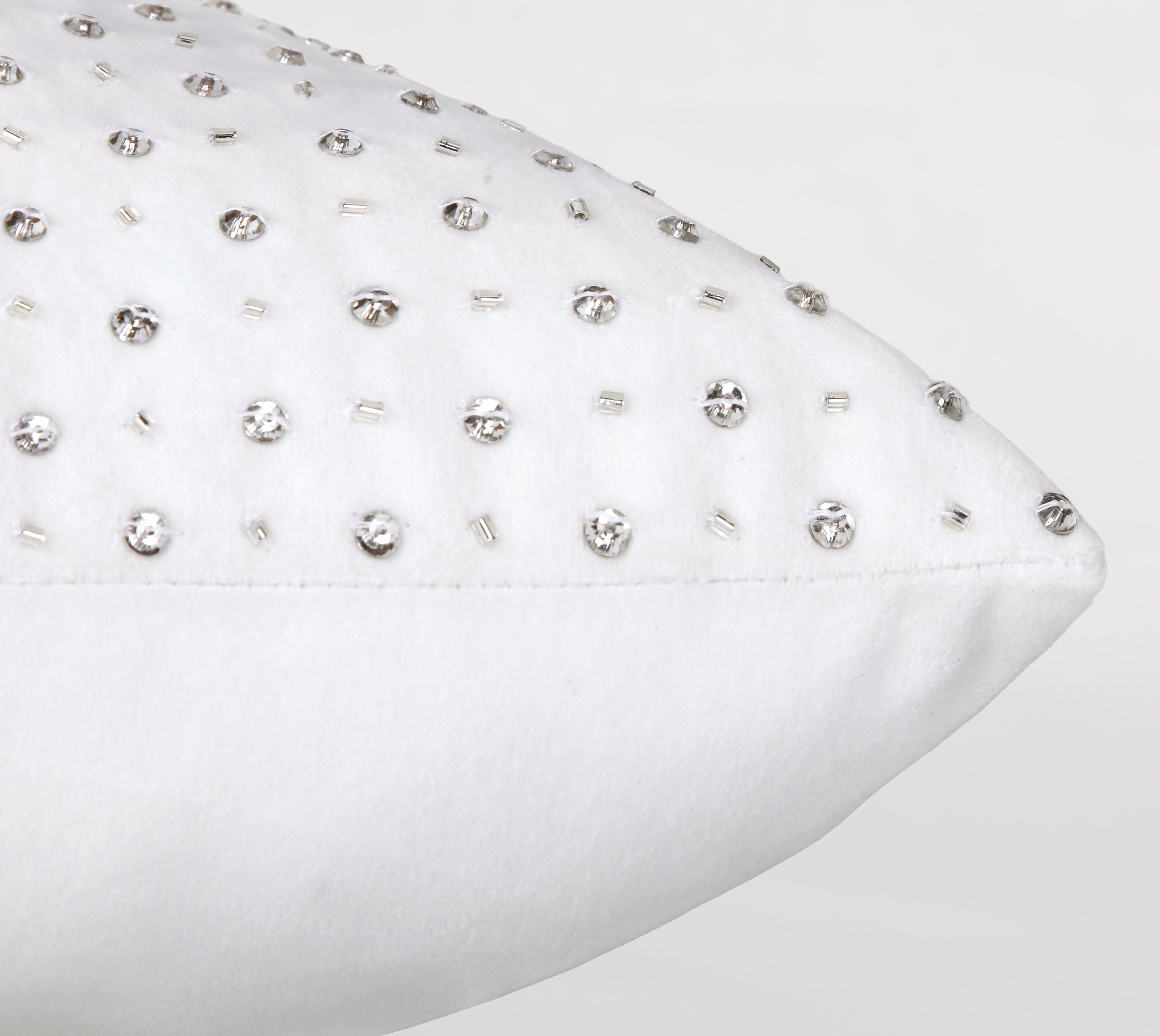 ALICE Off white Bling Velvet Cushion Cover