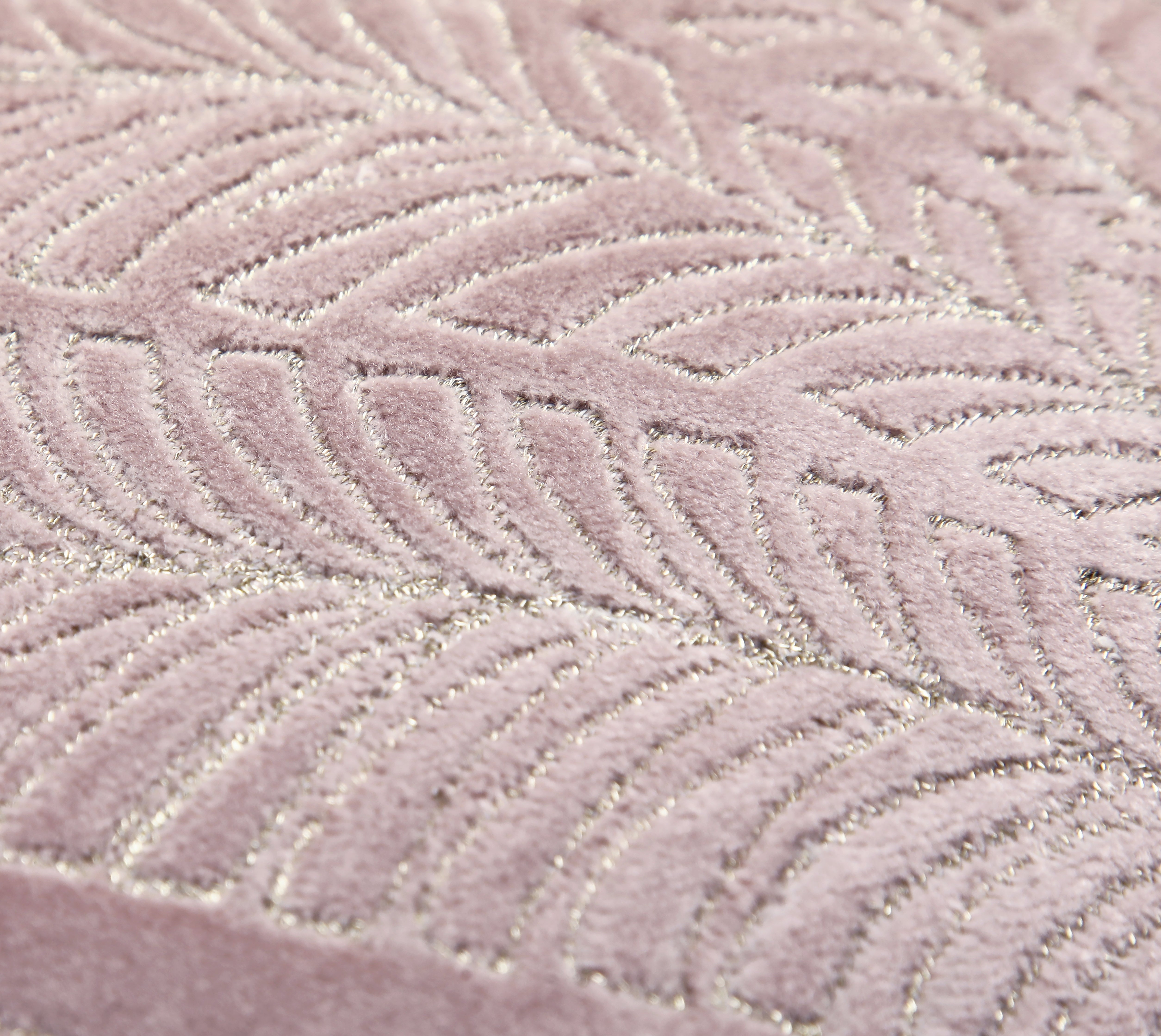 OPHELIA Pink Velvet Quilted Cushion Cover