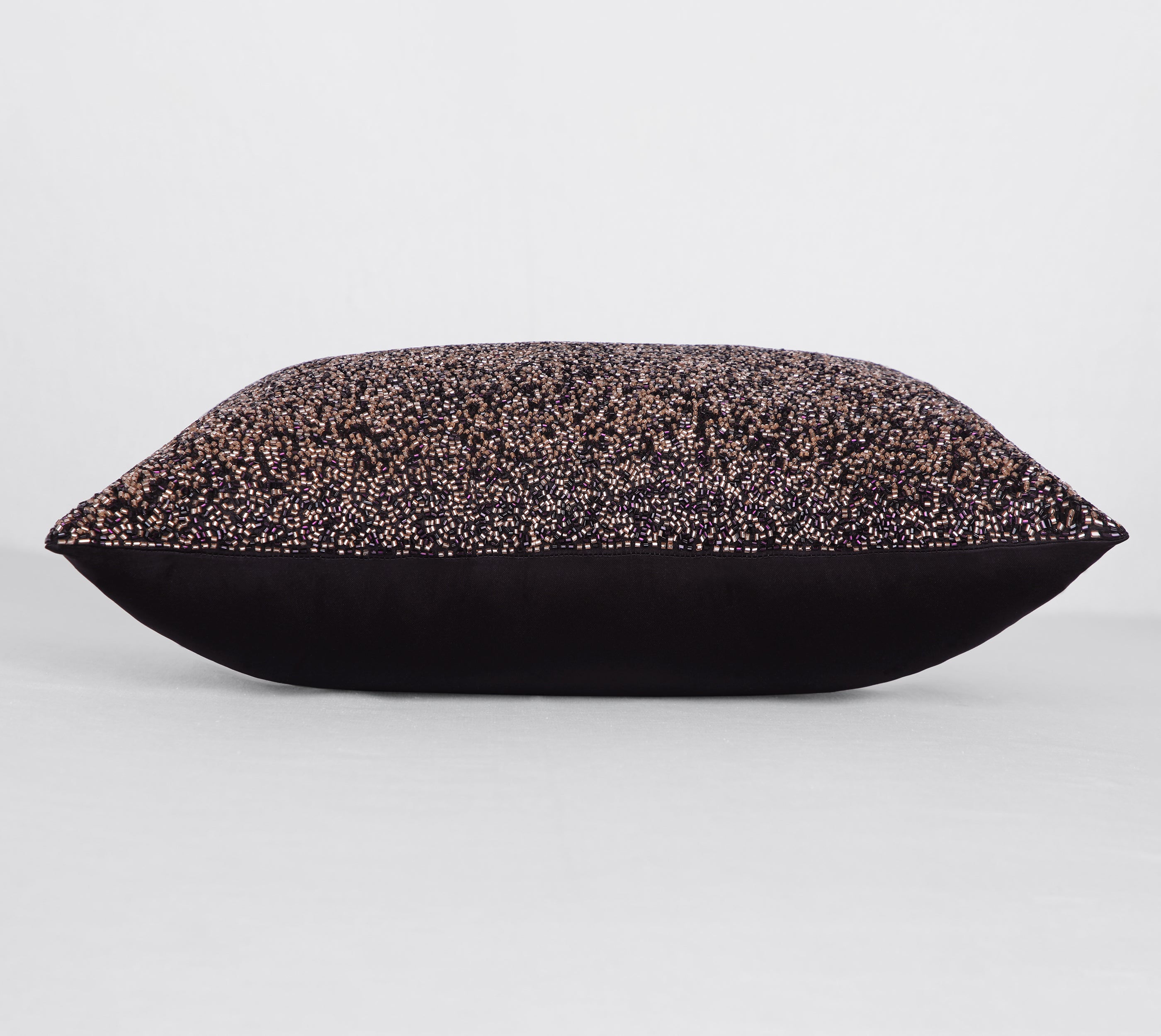 STARDUST Black Purple beaded Cushion cover