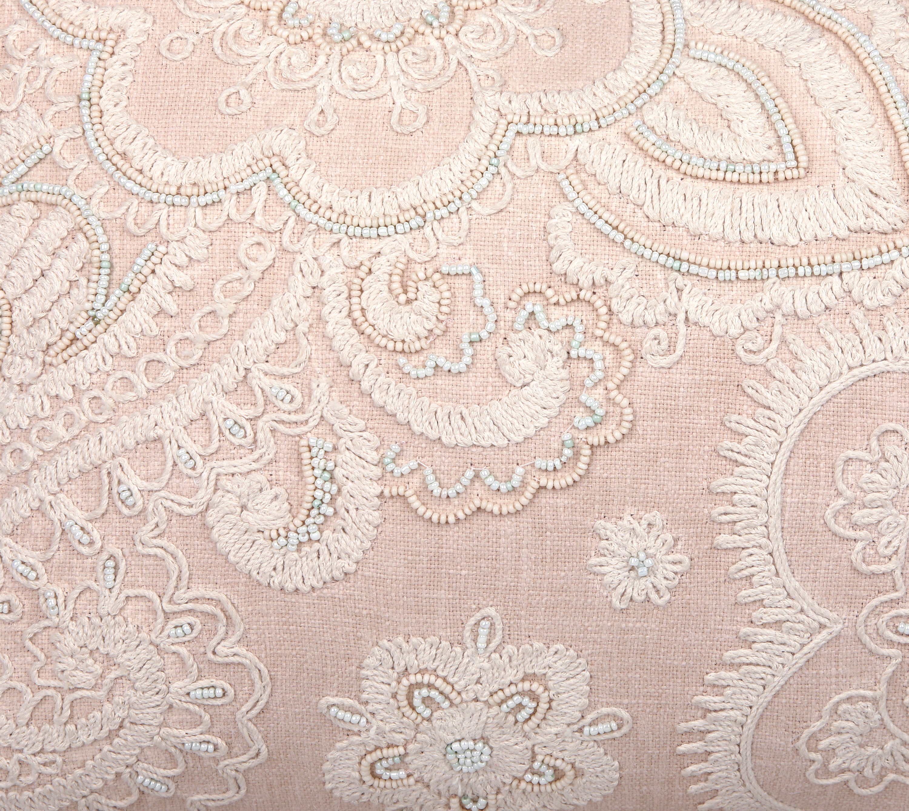 REGENT Peach Cotton Cushion Cover