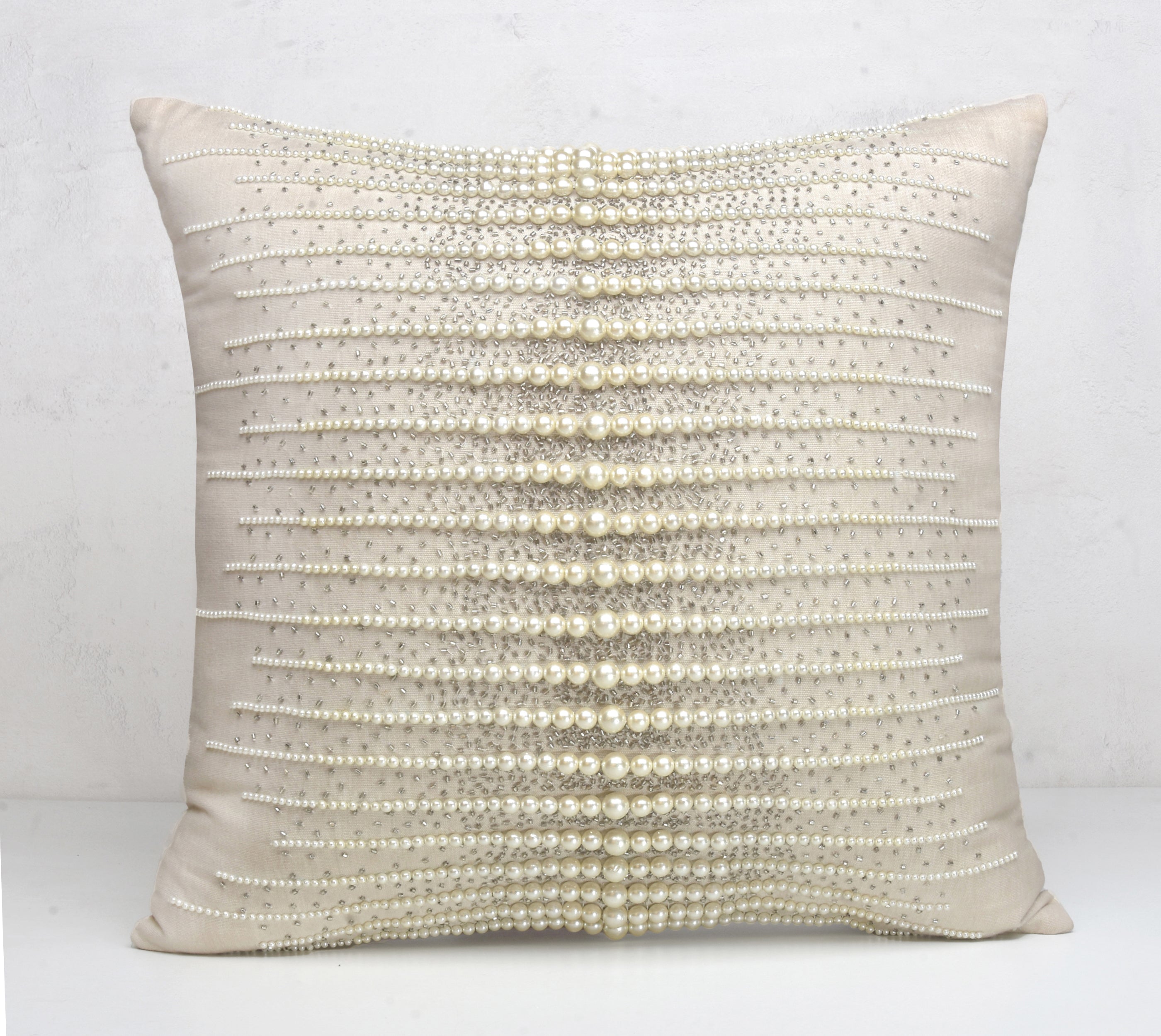CONFETTI Beaded Cotton Cushion Cover