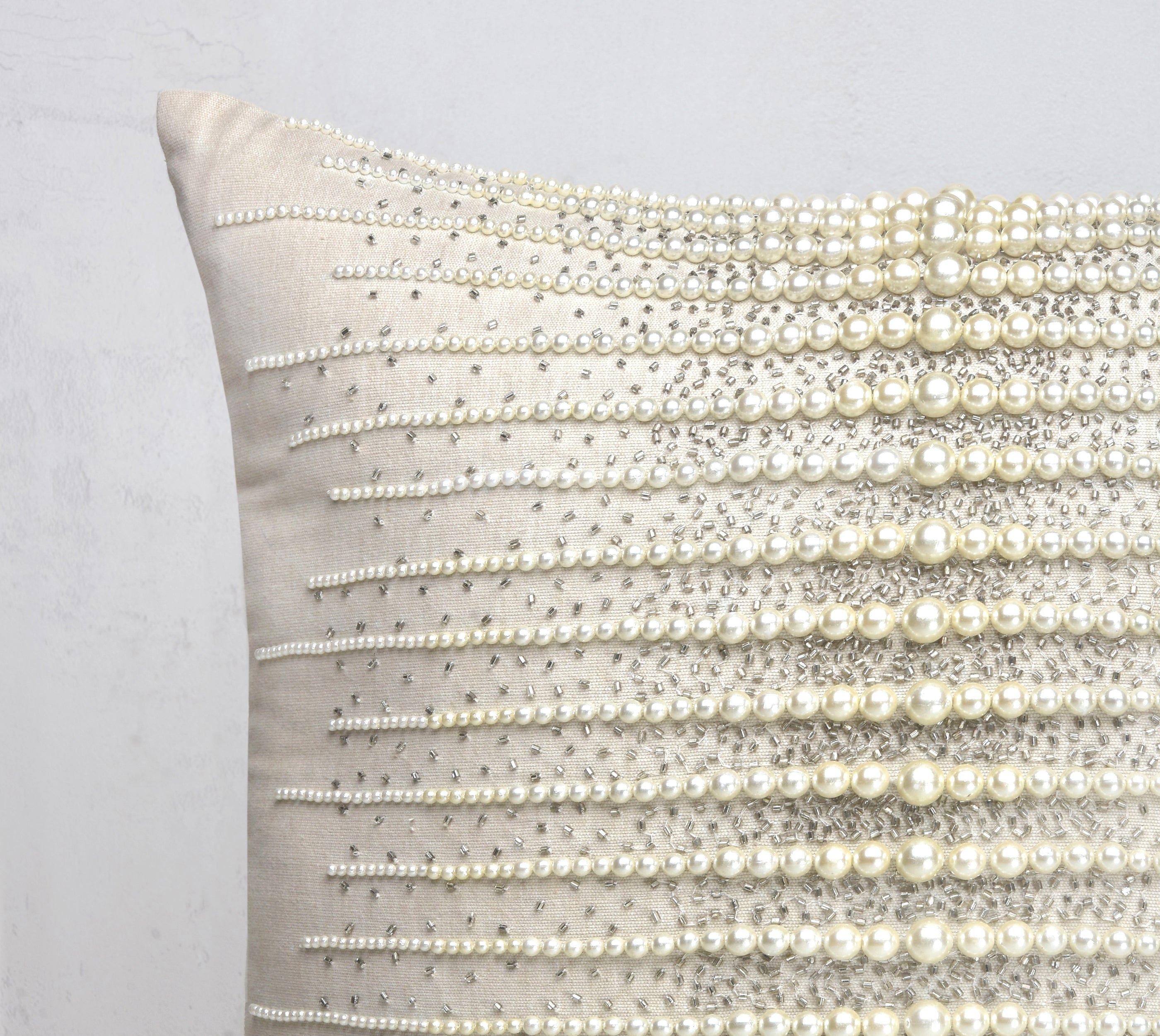 CONFETTI Beaded Cotton Cushion Cover