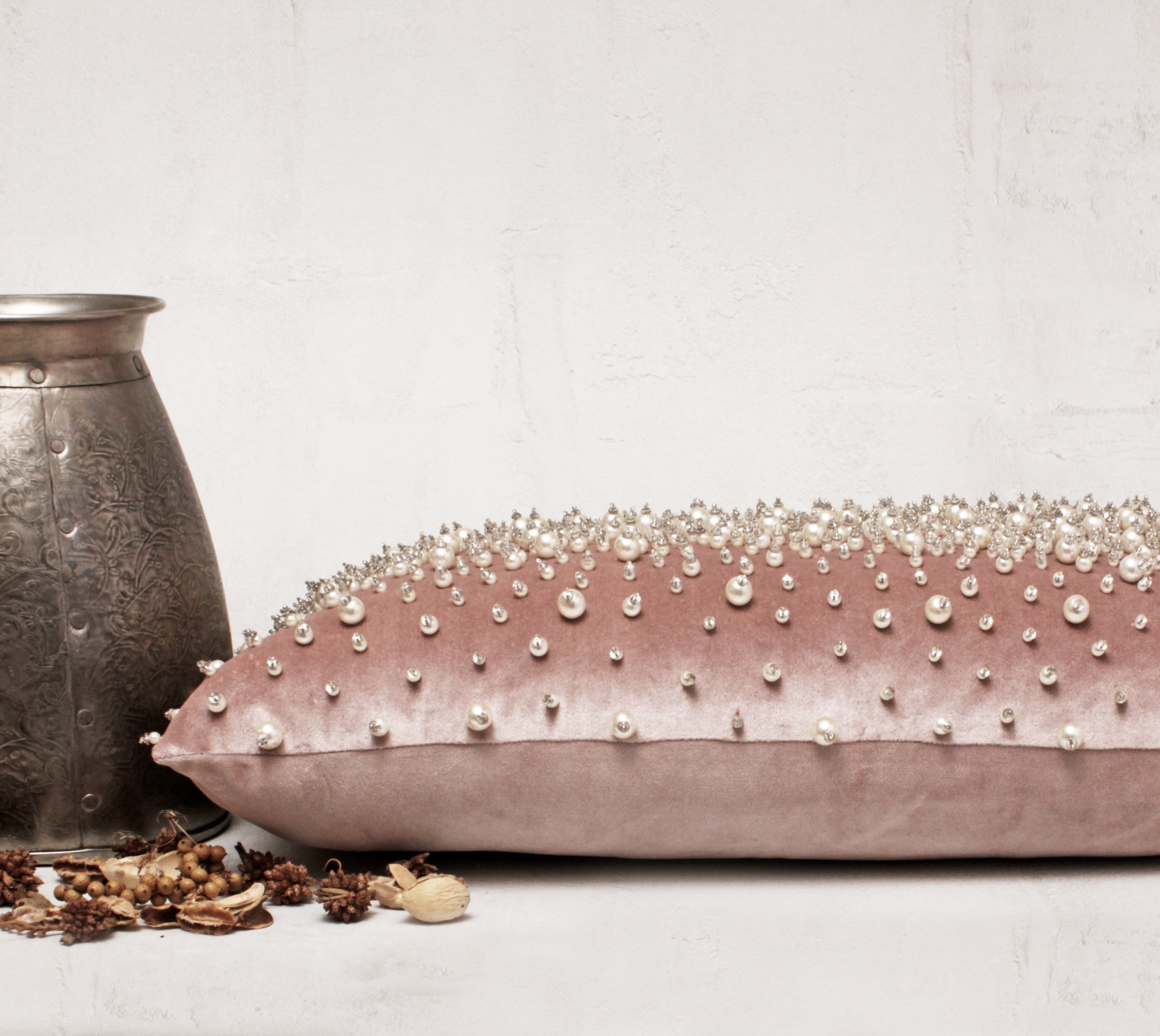 Dusty pink velvet Fabric