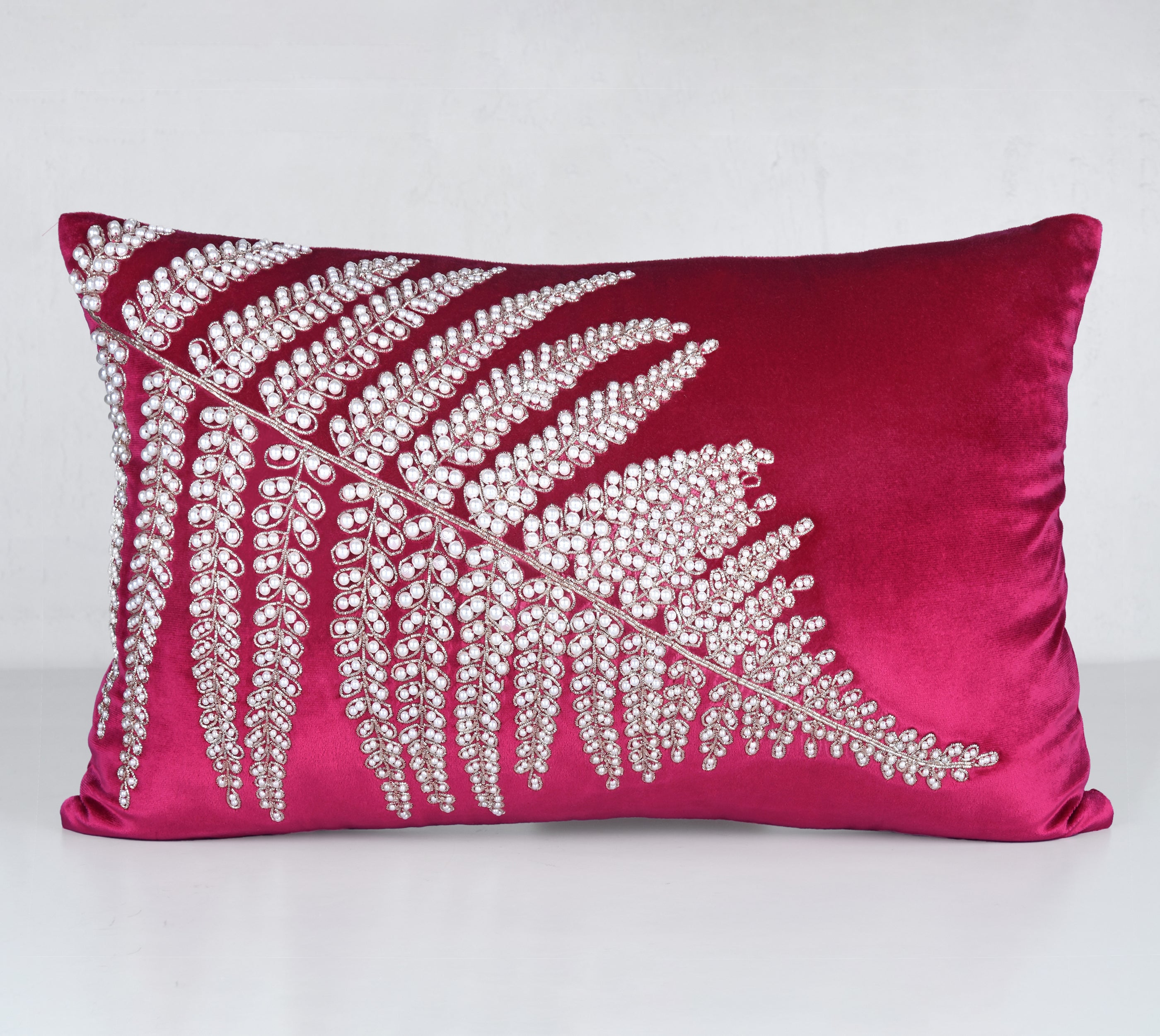 CORDELIA Magenta Velvet Cushion Cover