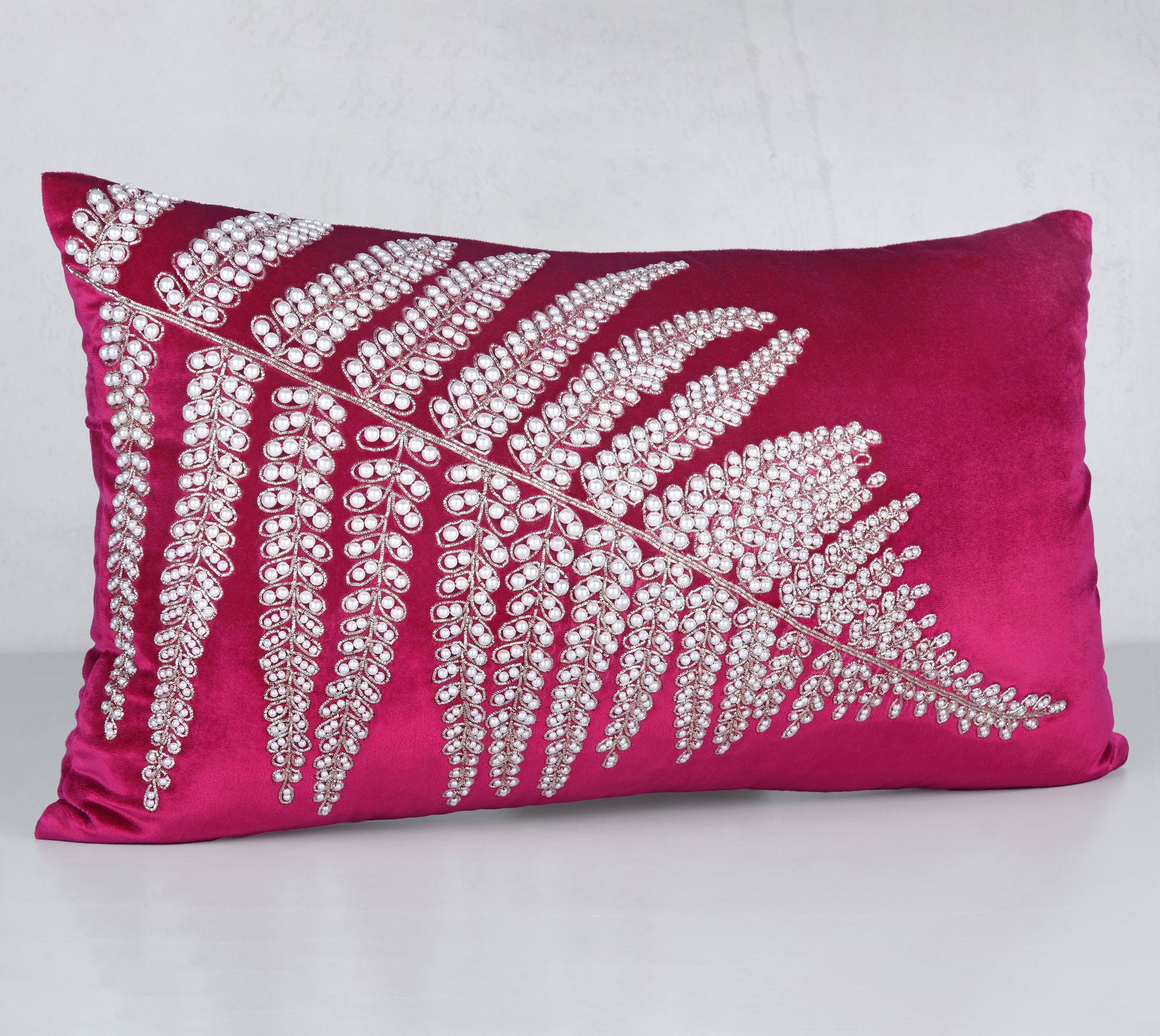 CORDELIA Magenta Velvet Cushion Cover