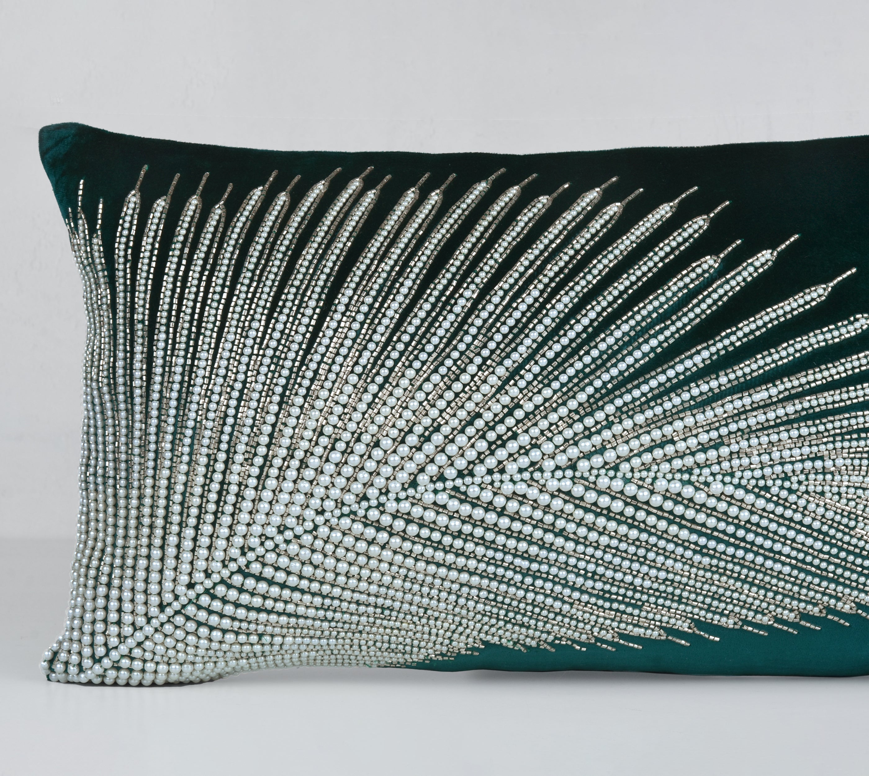 CORDELIA Emerald Velvet Cushion Cover
