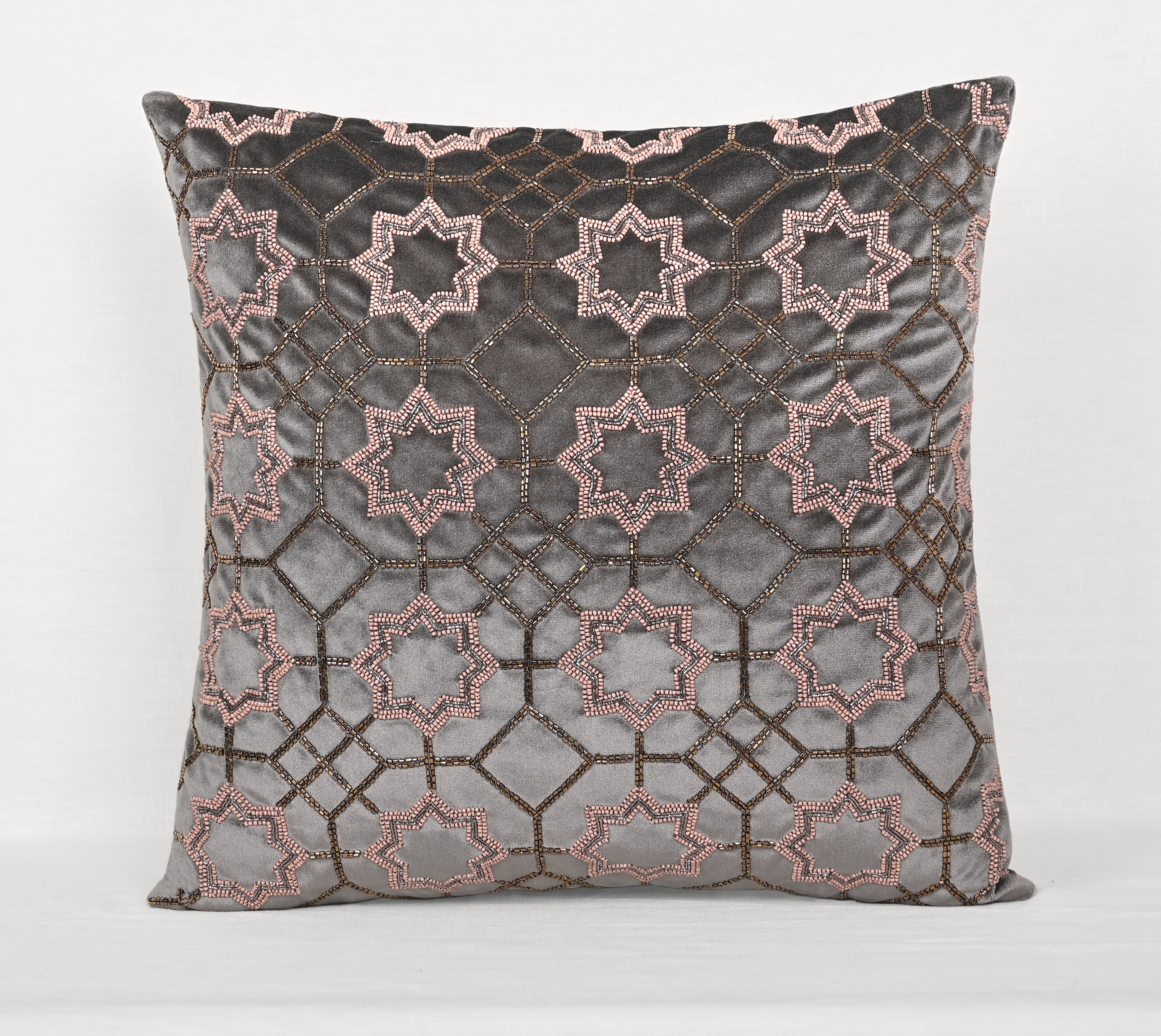 PATINA Dark Grey Velvet Cushion Cover