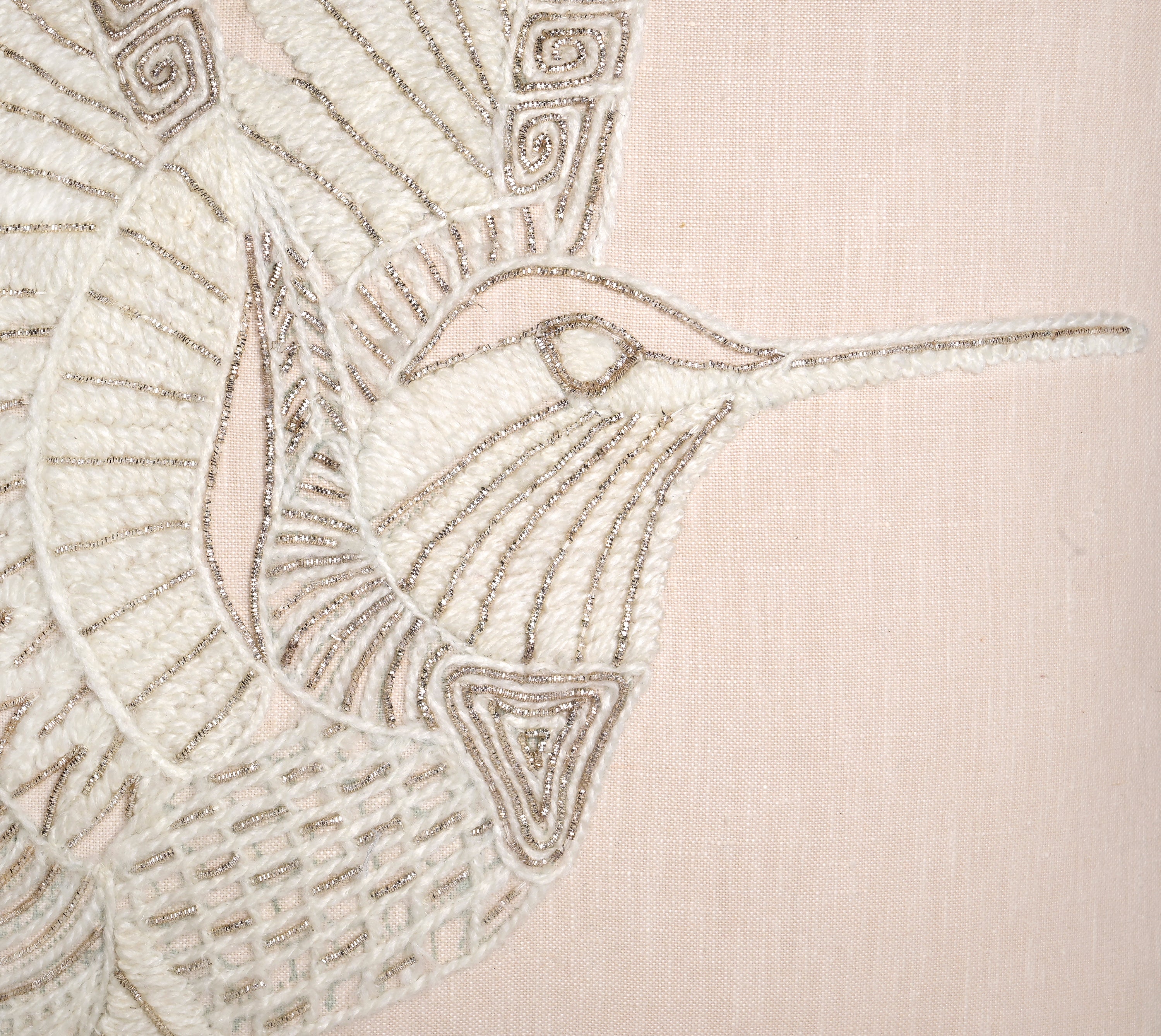 PALASH Peach Linen Cushion Cover