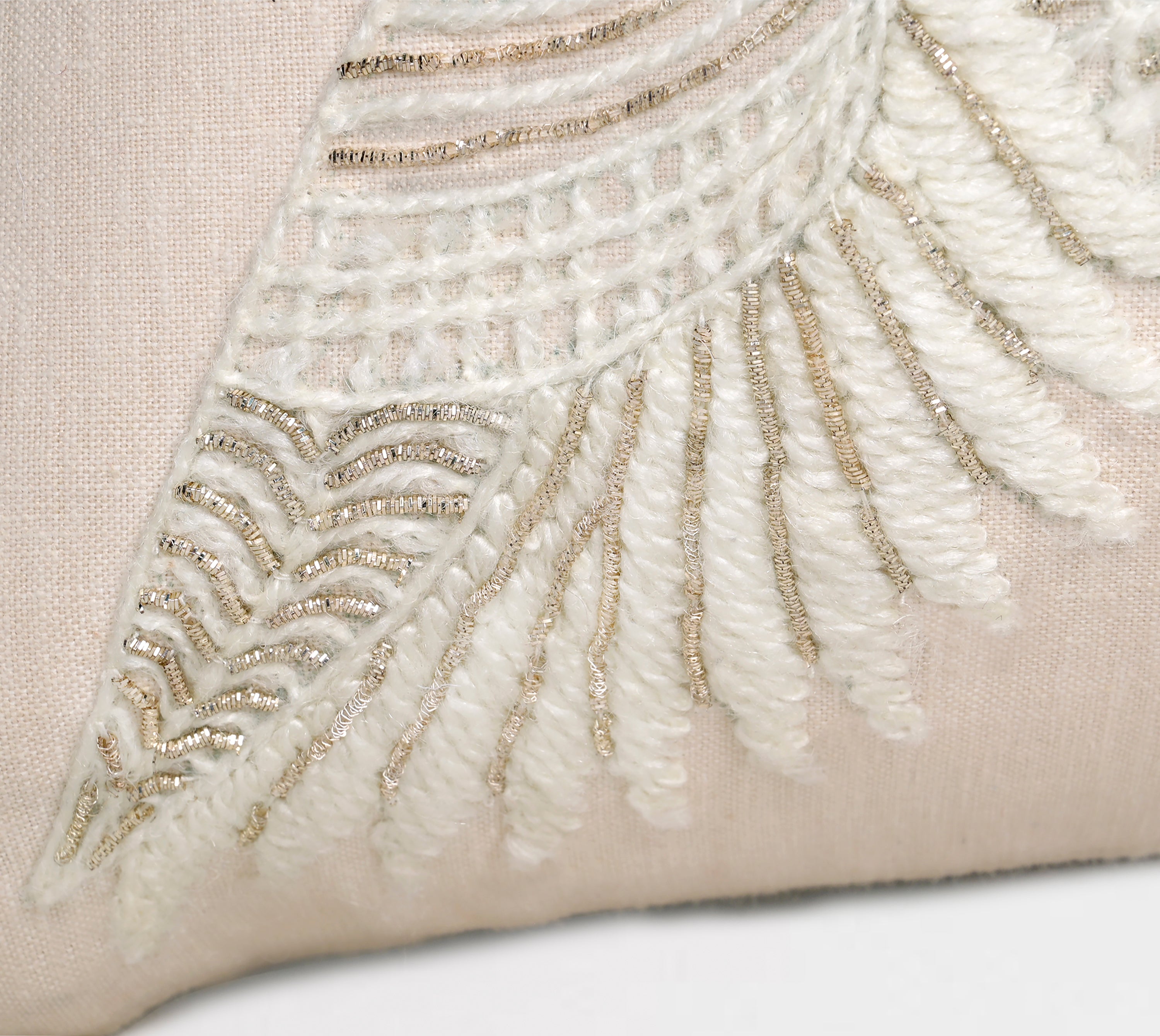 PALASH Peach Linen Cushion Cover