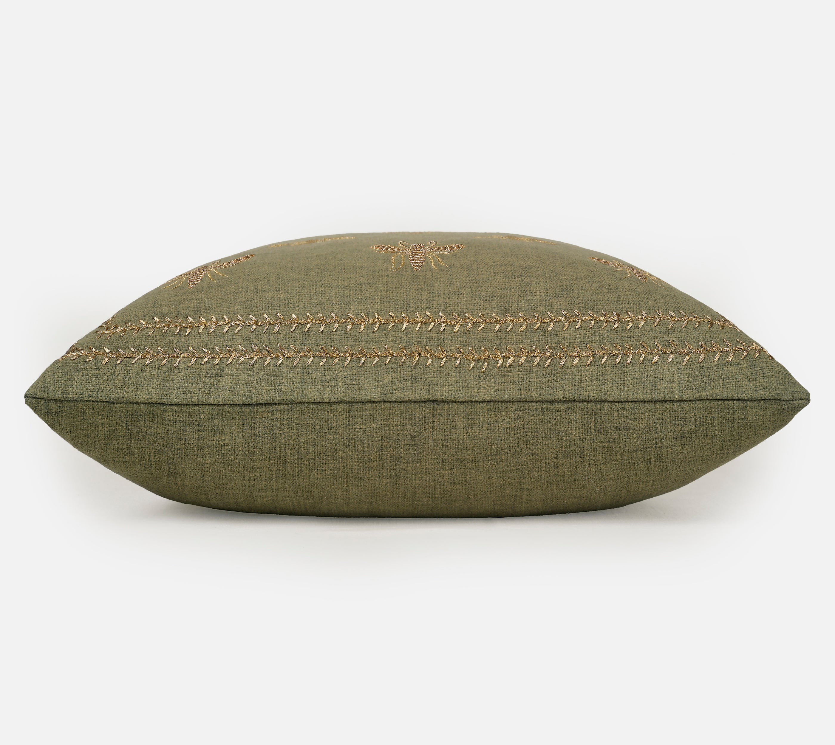 ROSA Sap Green Cotton Cushion cover