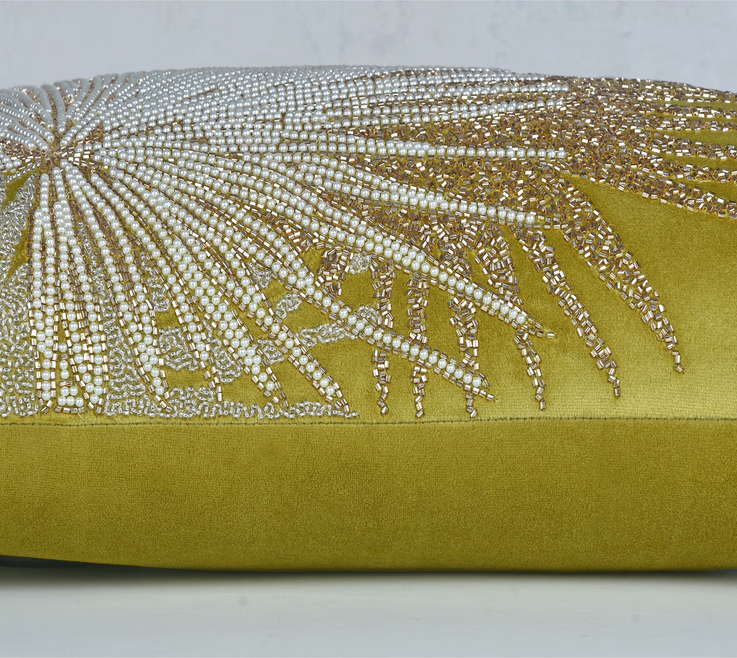 CORDELIA Lime Green Velvet Cushion Cover