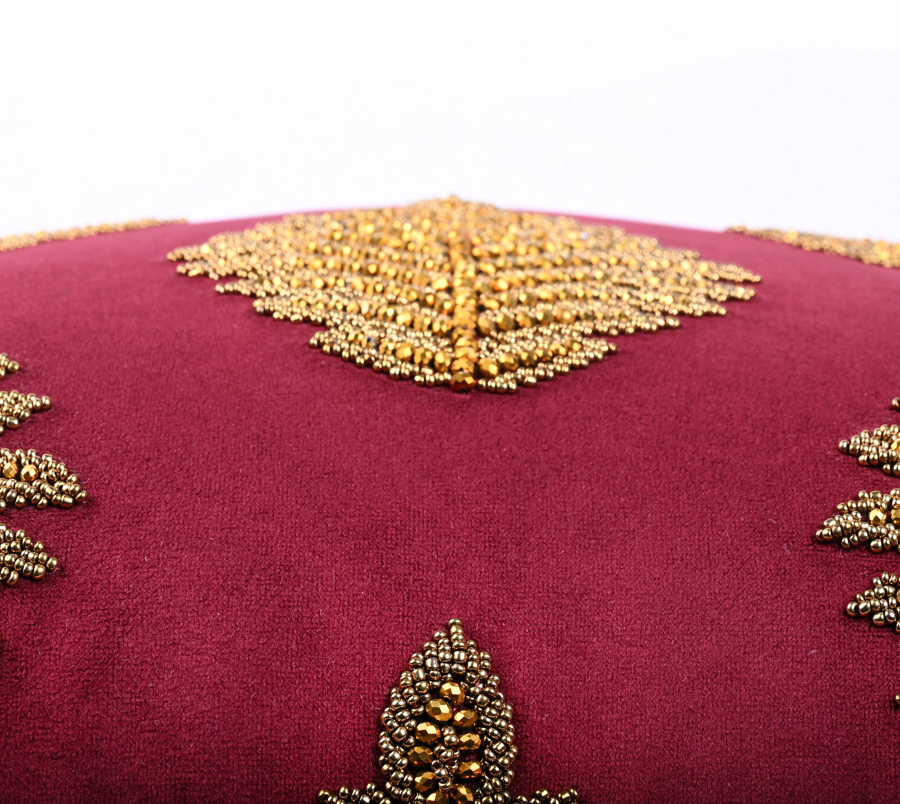 OASIS Burgundy Velvet Cushion Cover