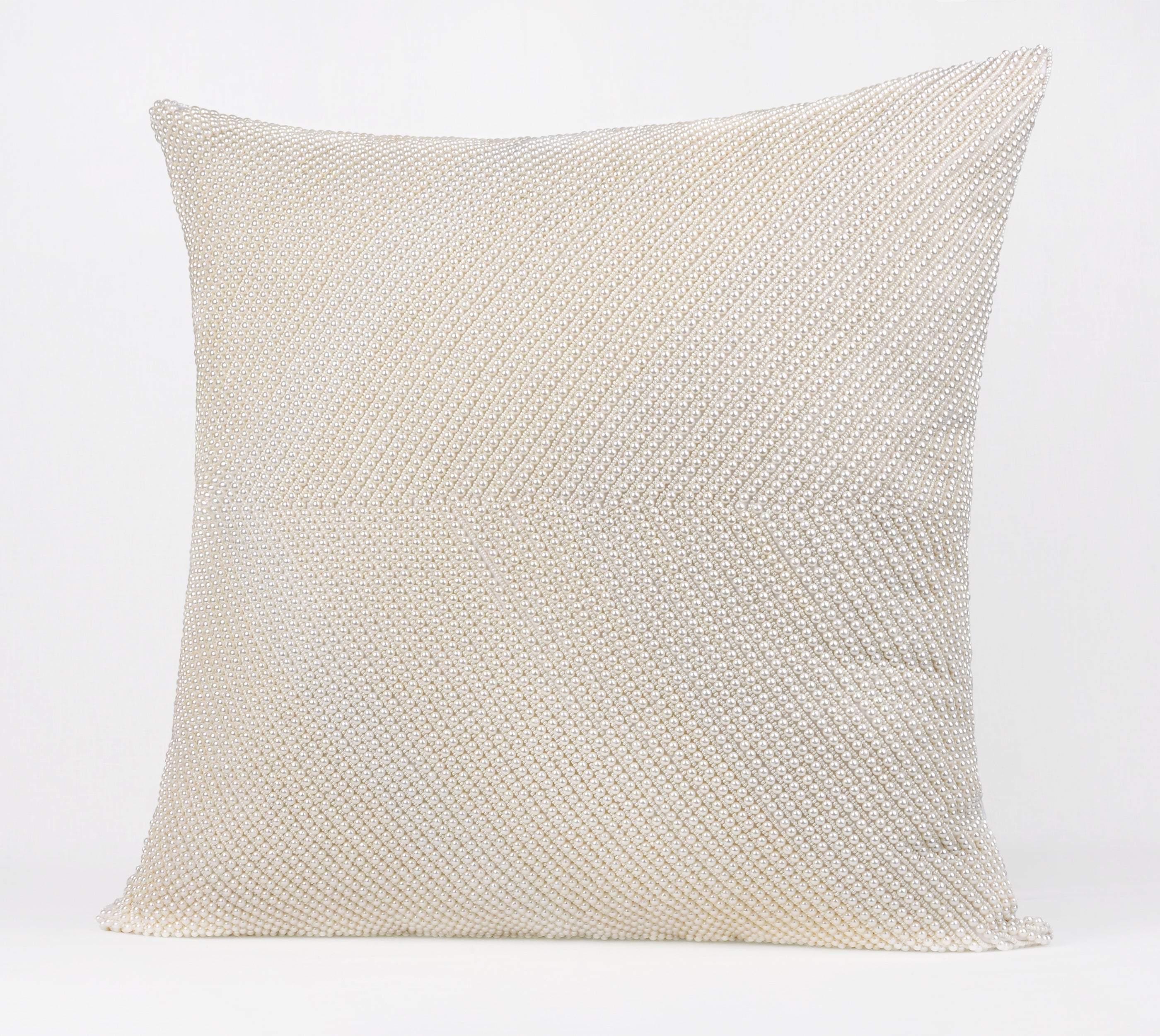 CAPIZ Gold Beaded Cushion Cover