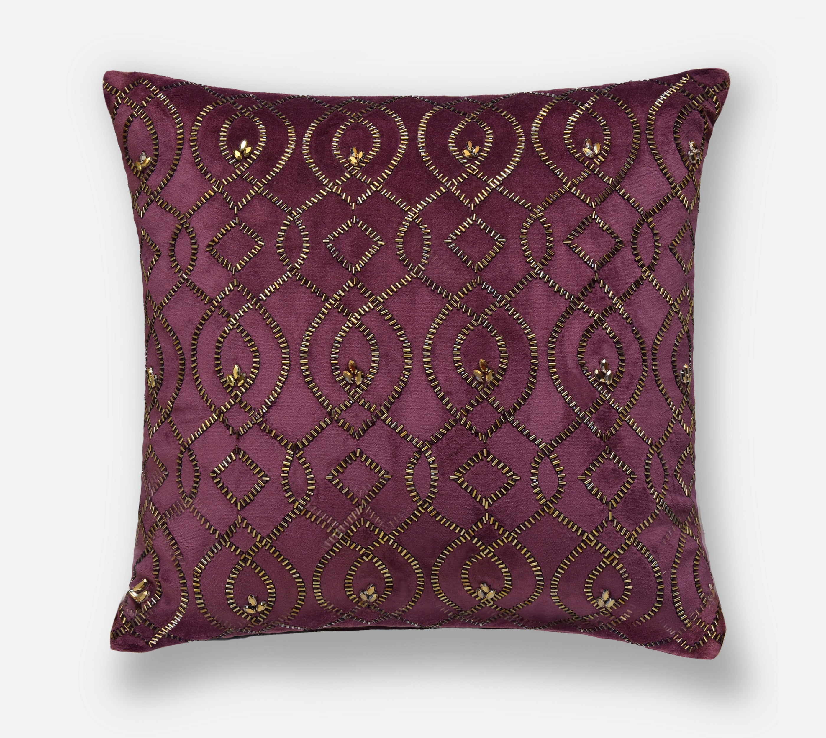 PATINA Purple Velvet Cushion Cover
