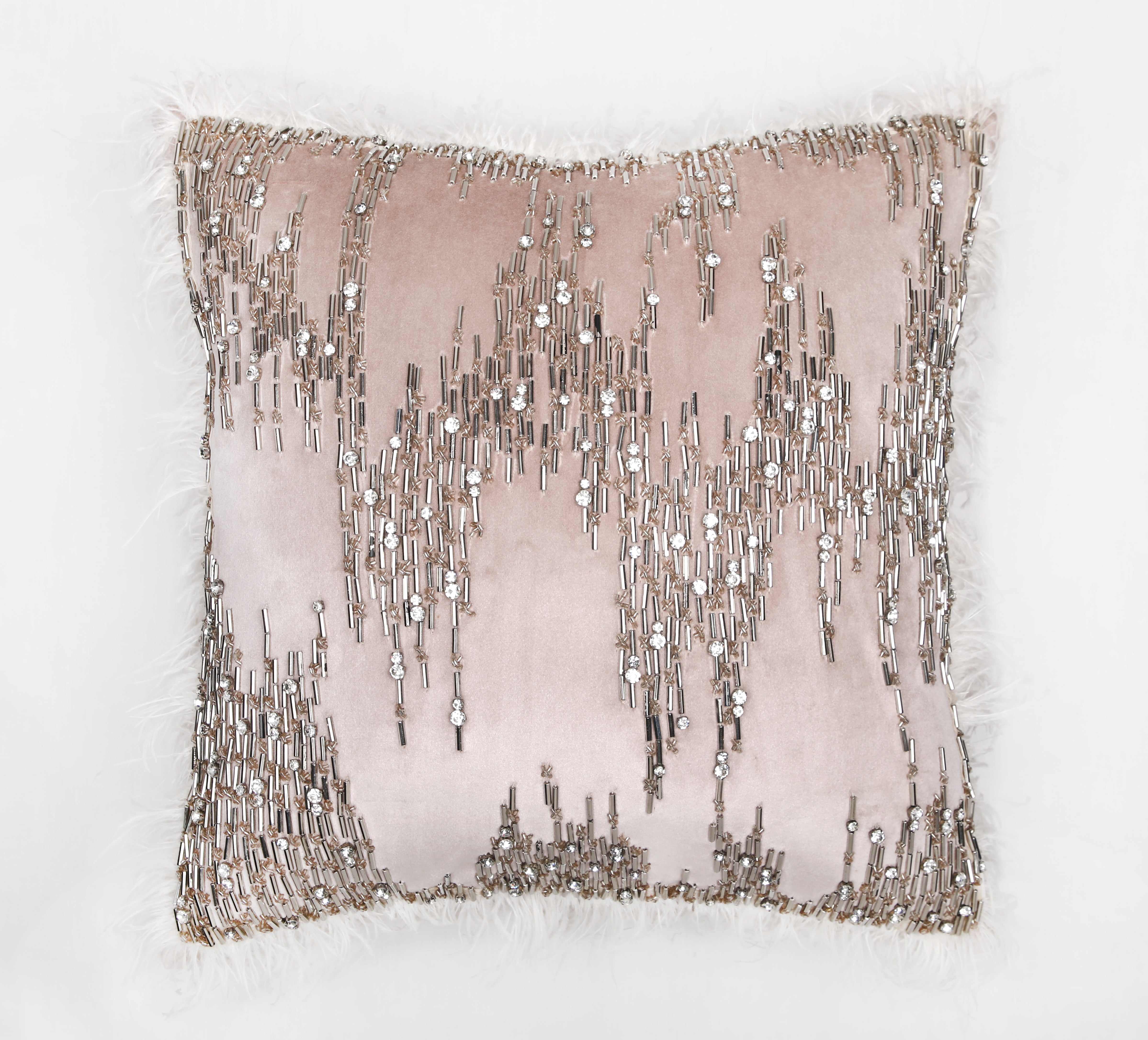 XENIA Pink Velvet Cushion Cover