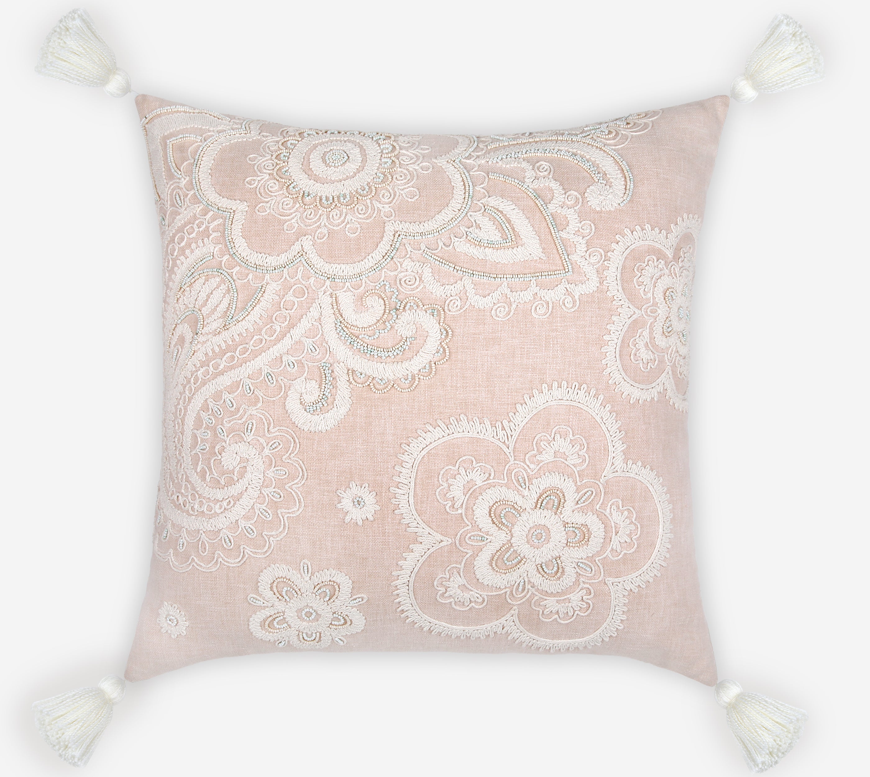 REGENT Peach Cotton Cushion Cover
