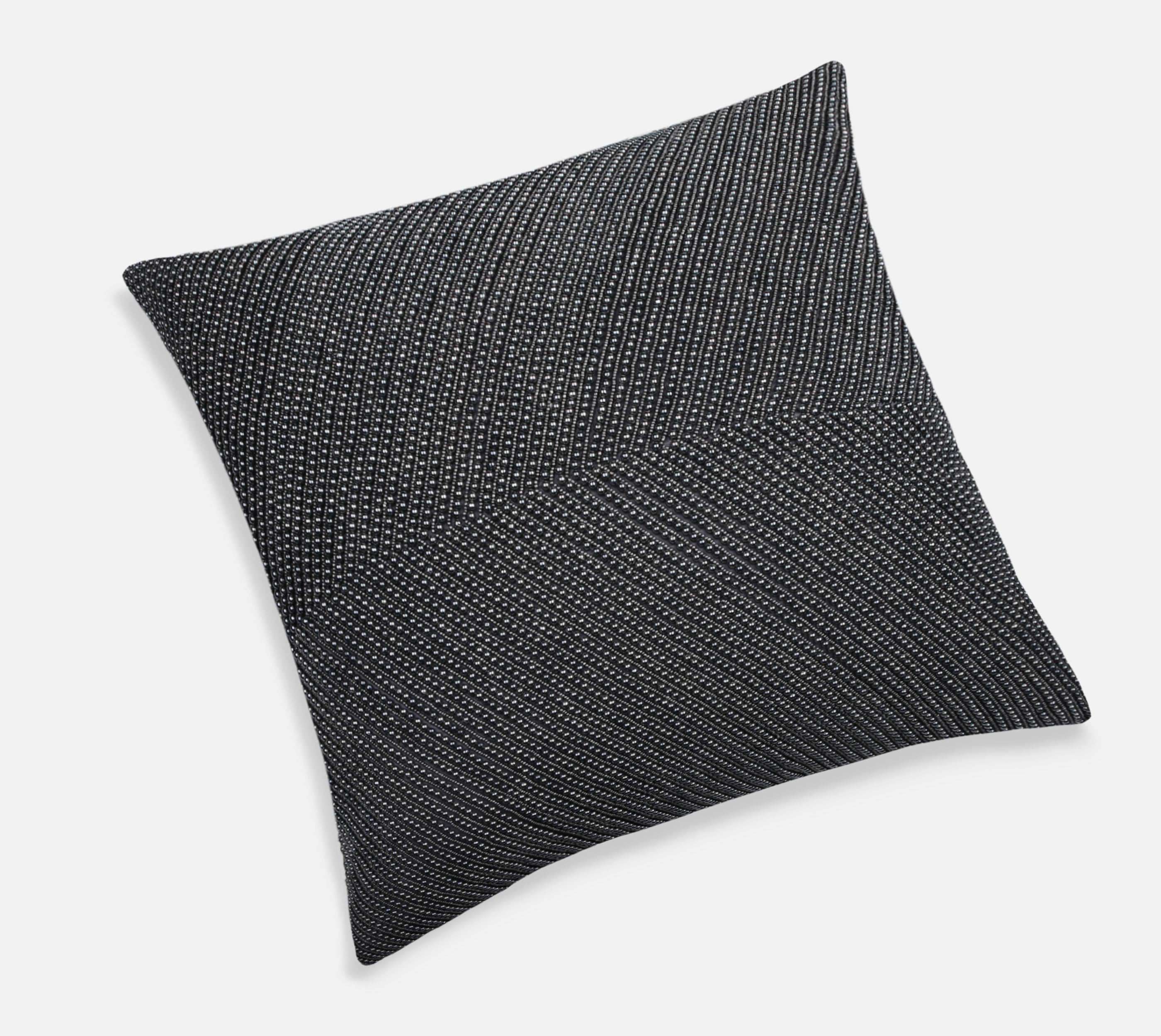CAPIZ Gunmetal Grey Beaded Cushion Cover