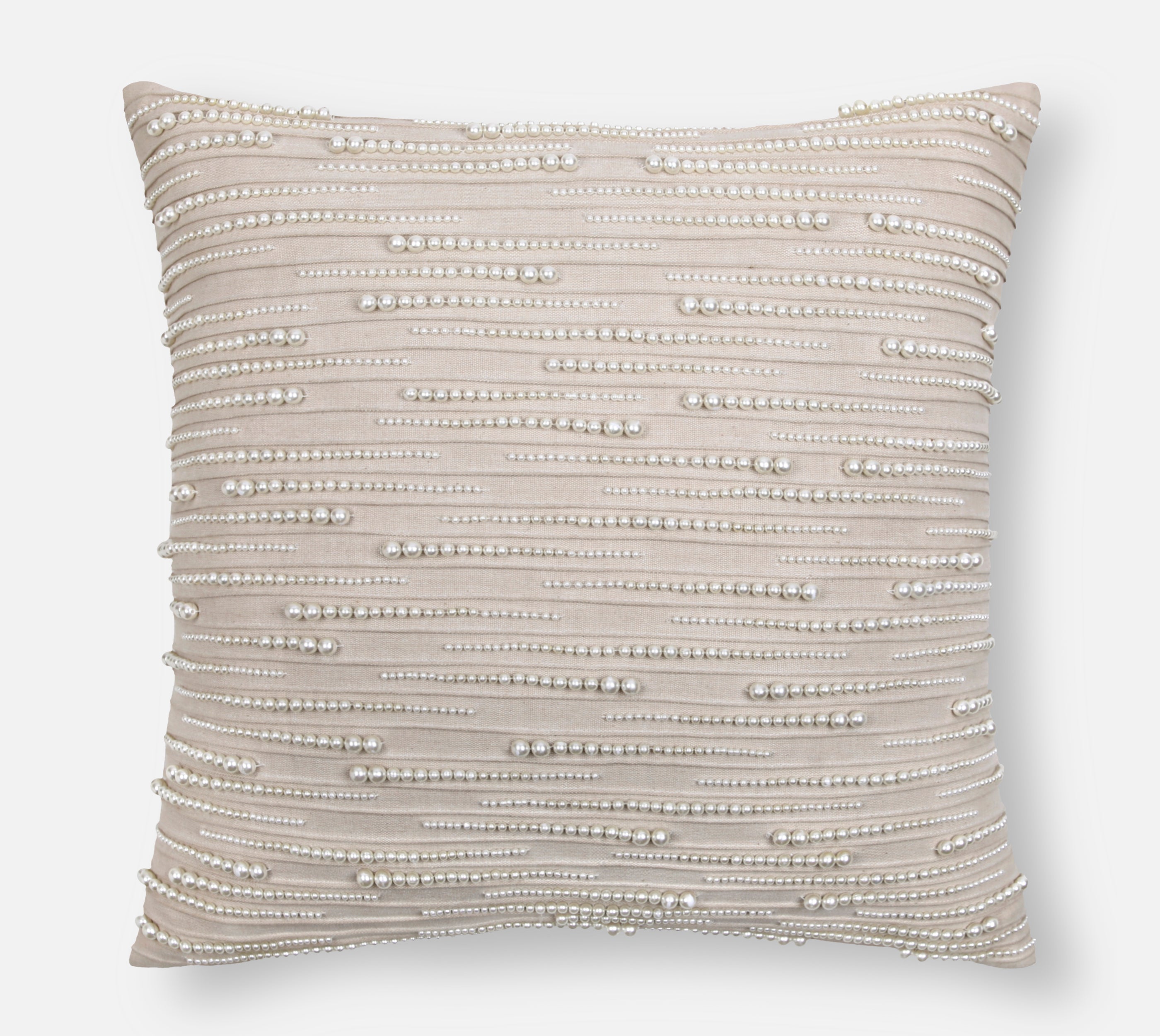 ORIENT Light Beige Cotton Cushion Cover