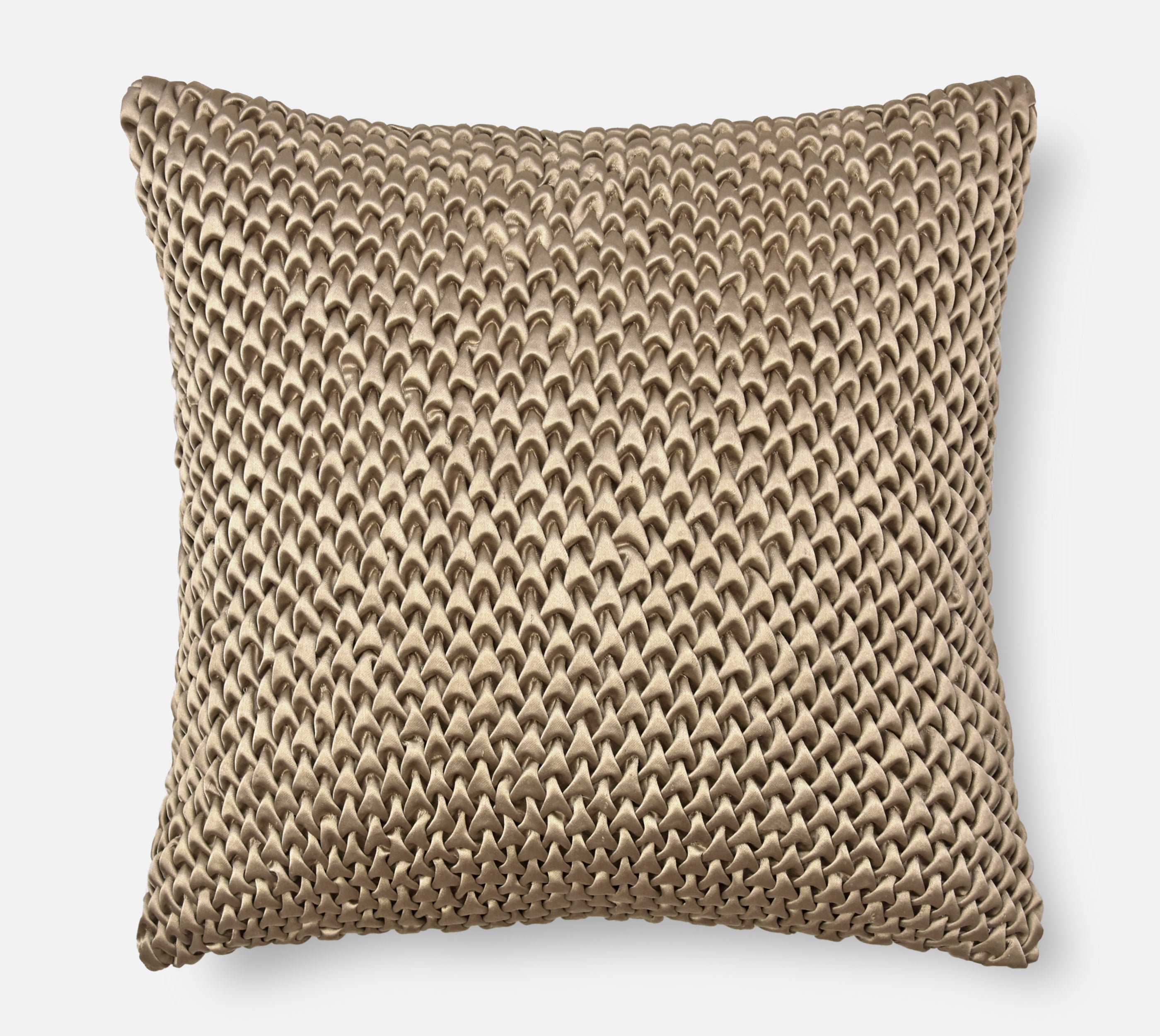 STELLAR Gold Smocking Cushion Cover