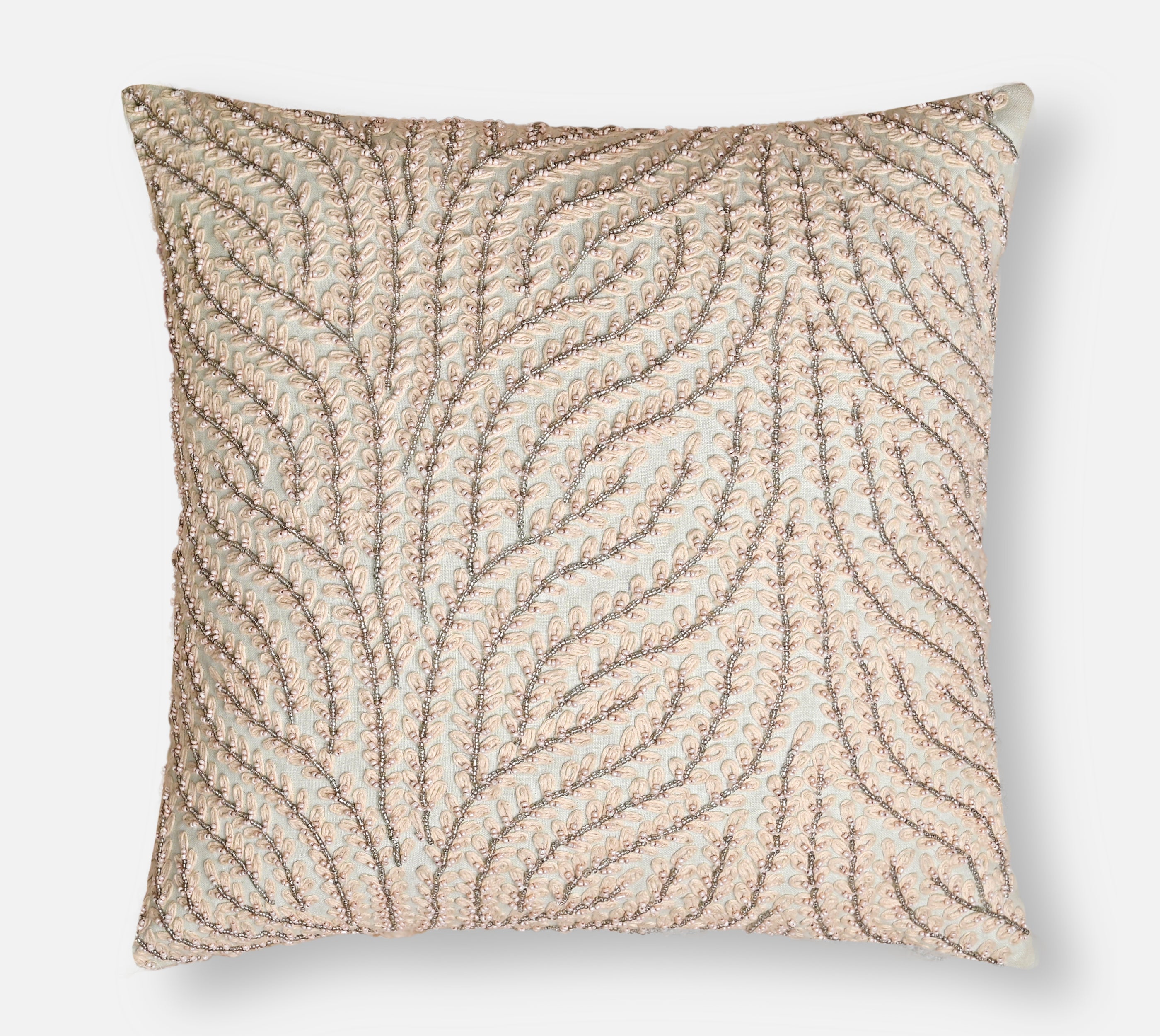 ISABELLA Mint Linen Cushion Cover