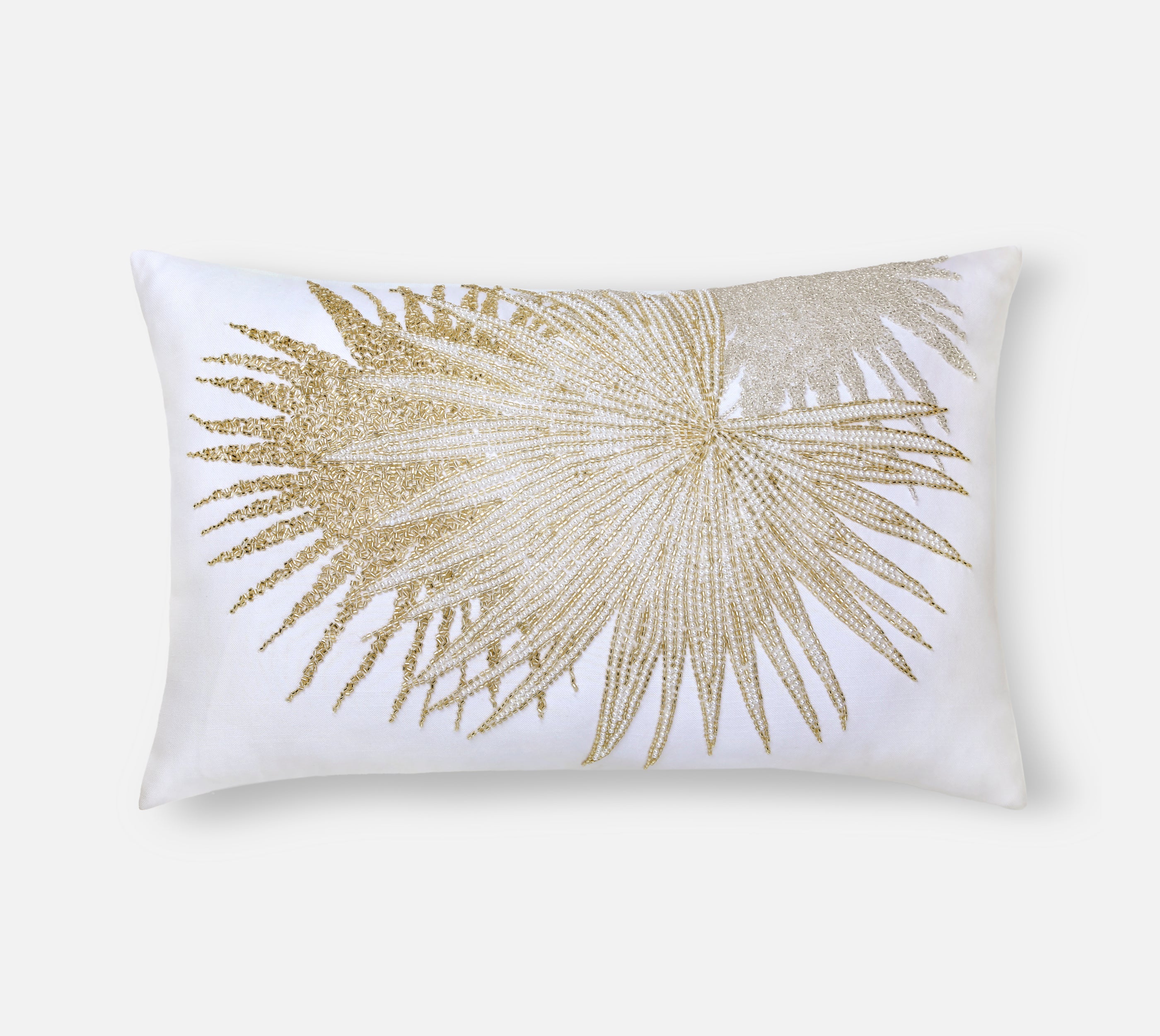 CORDELIA Off white Beaded Cushion Cover