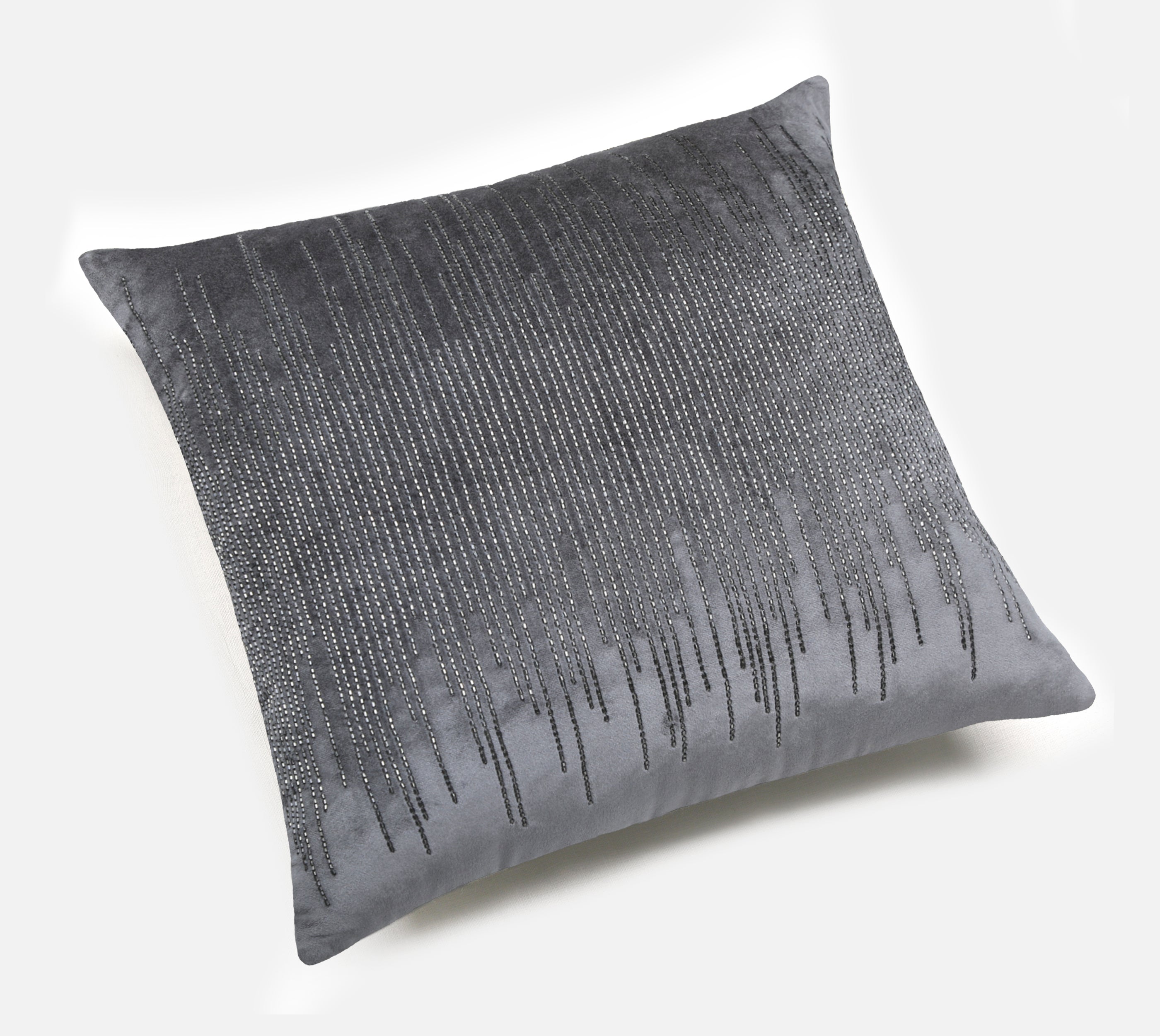 JAVA Grey Velvet Cushion Cover