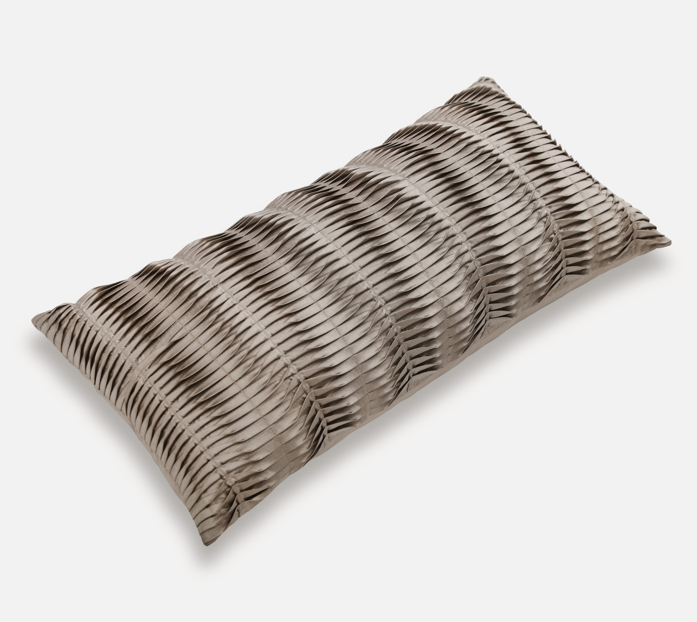 DIVOT Taupe Pleated Cushion Cover