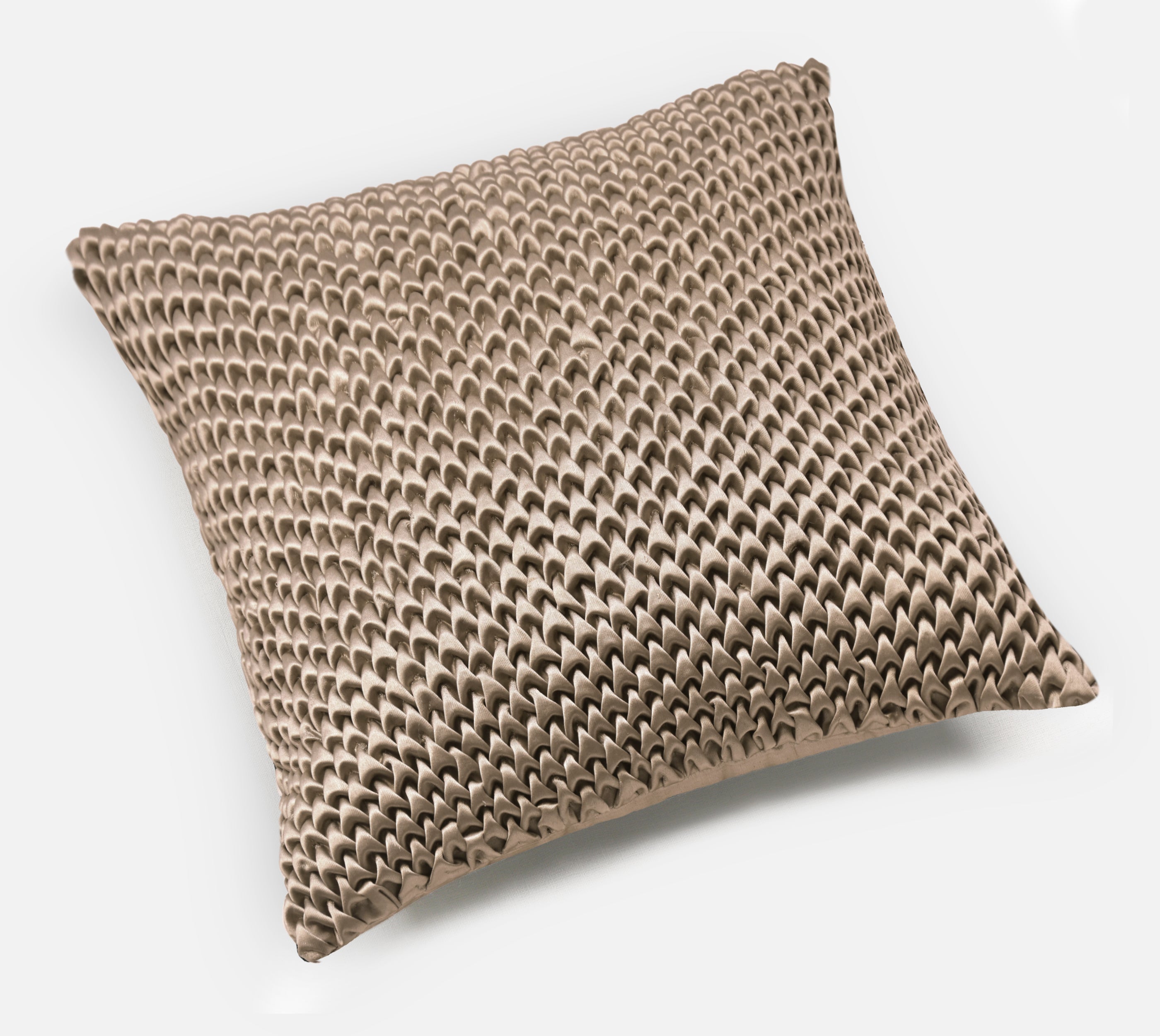 STELLAR Gold Smocking Cushion Cover