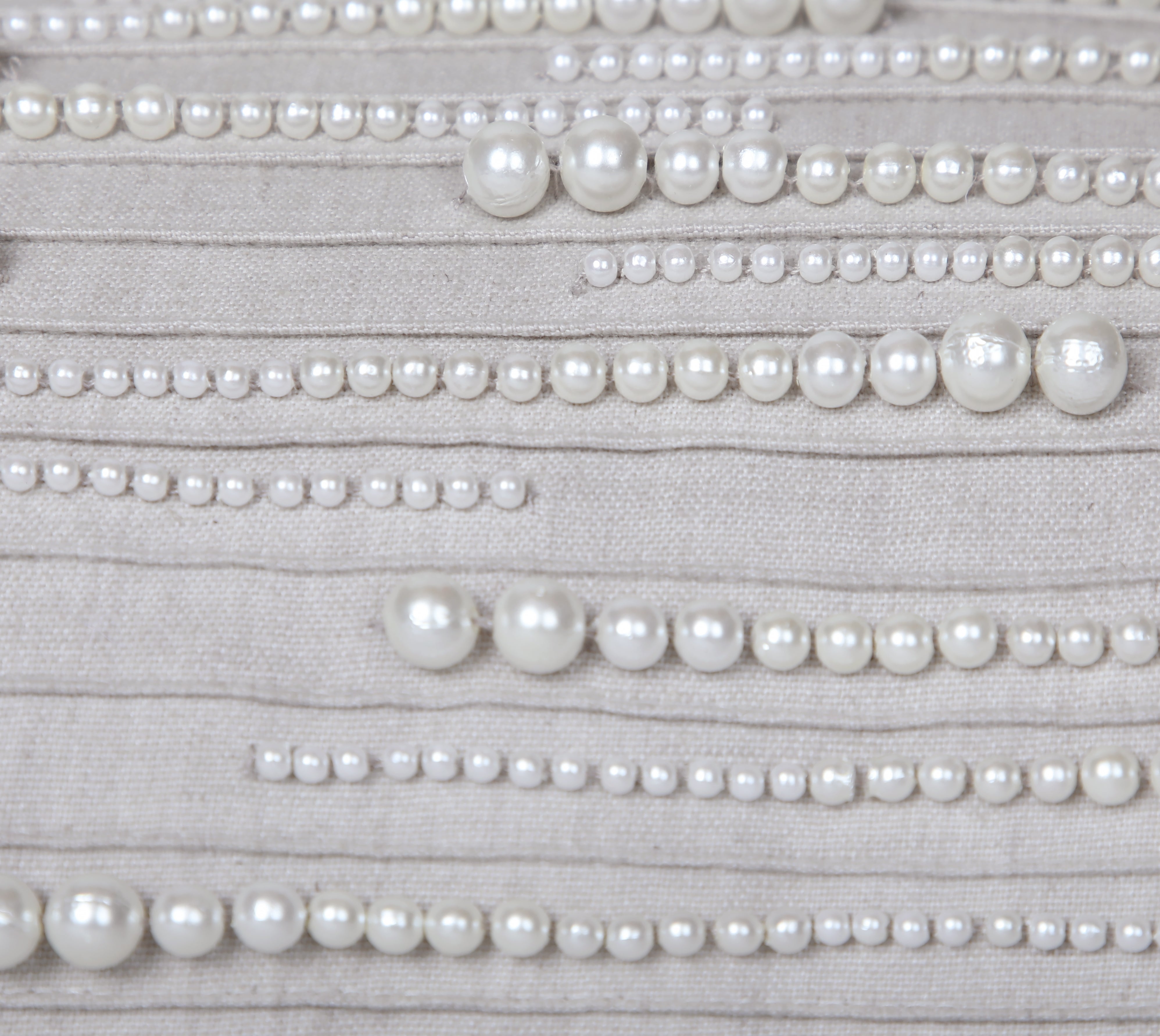 ORIENT Light Grey Linen Cotton Cushion Cover