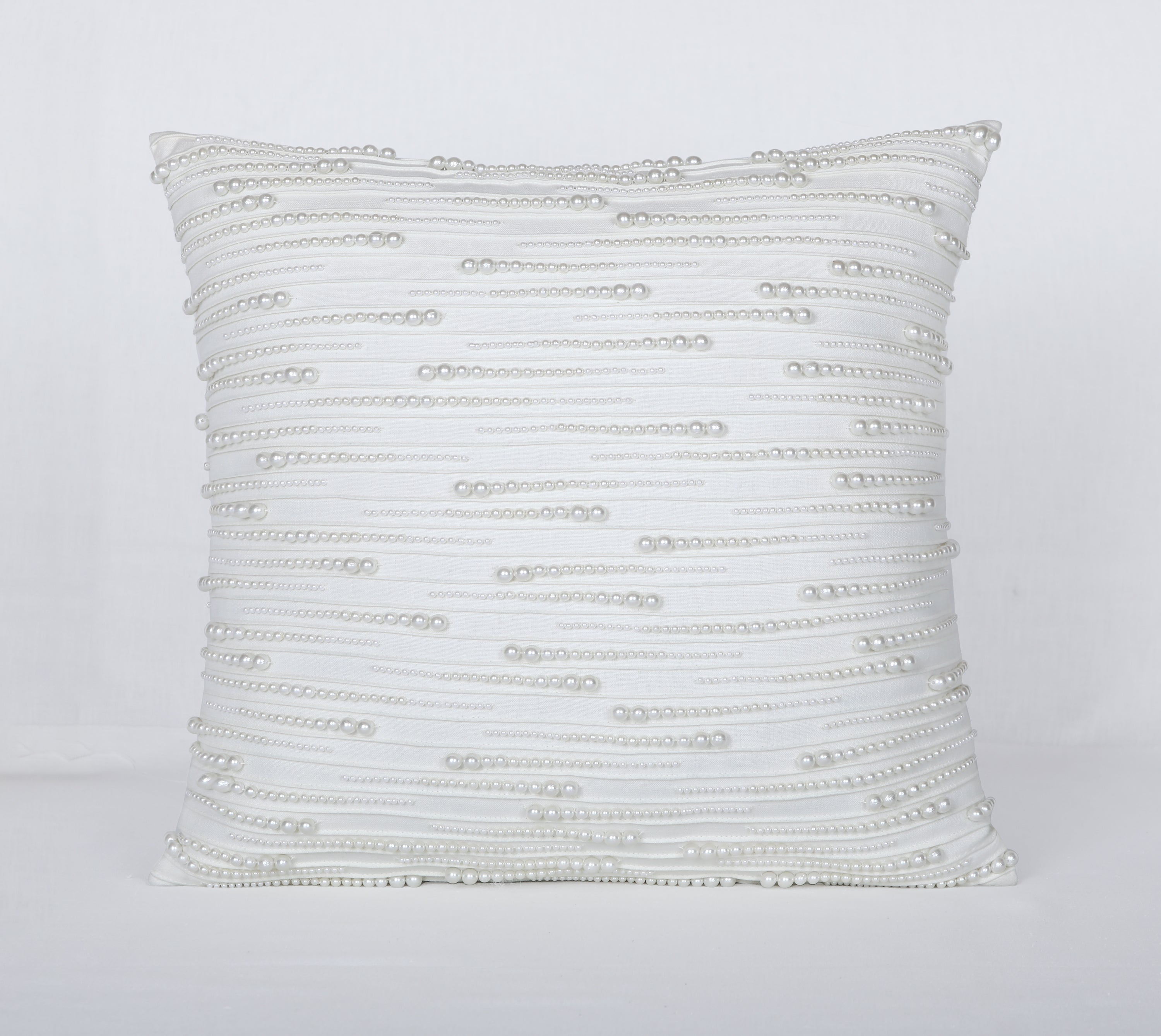 ORIENT Off white Linen Cotton Cushion Cover