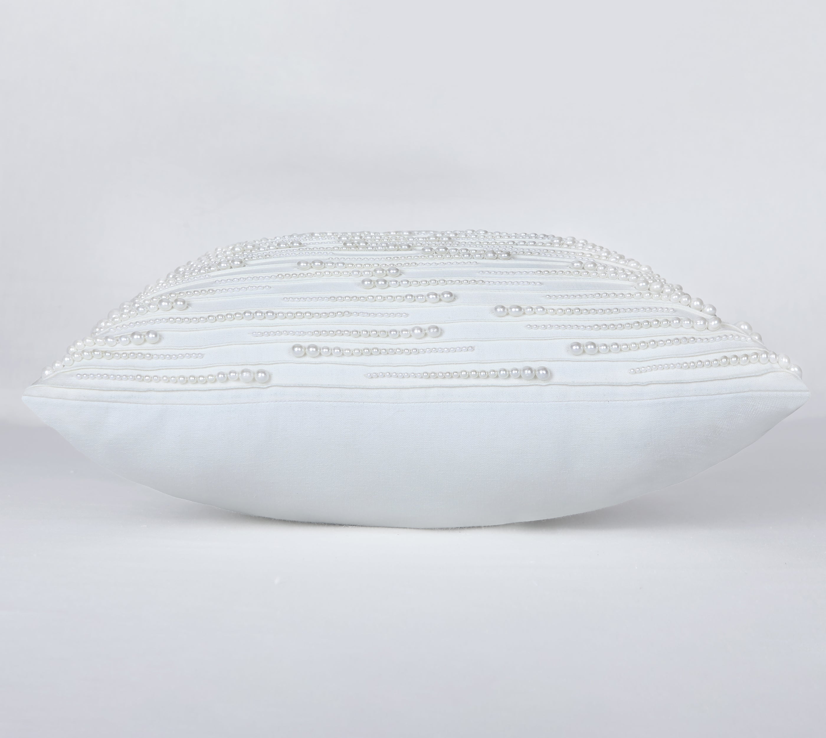 ORIENT Off white Linen Cotton Cushion Cover