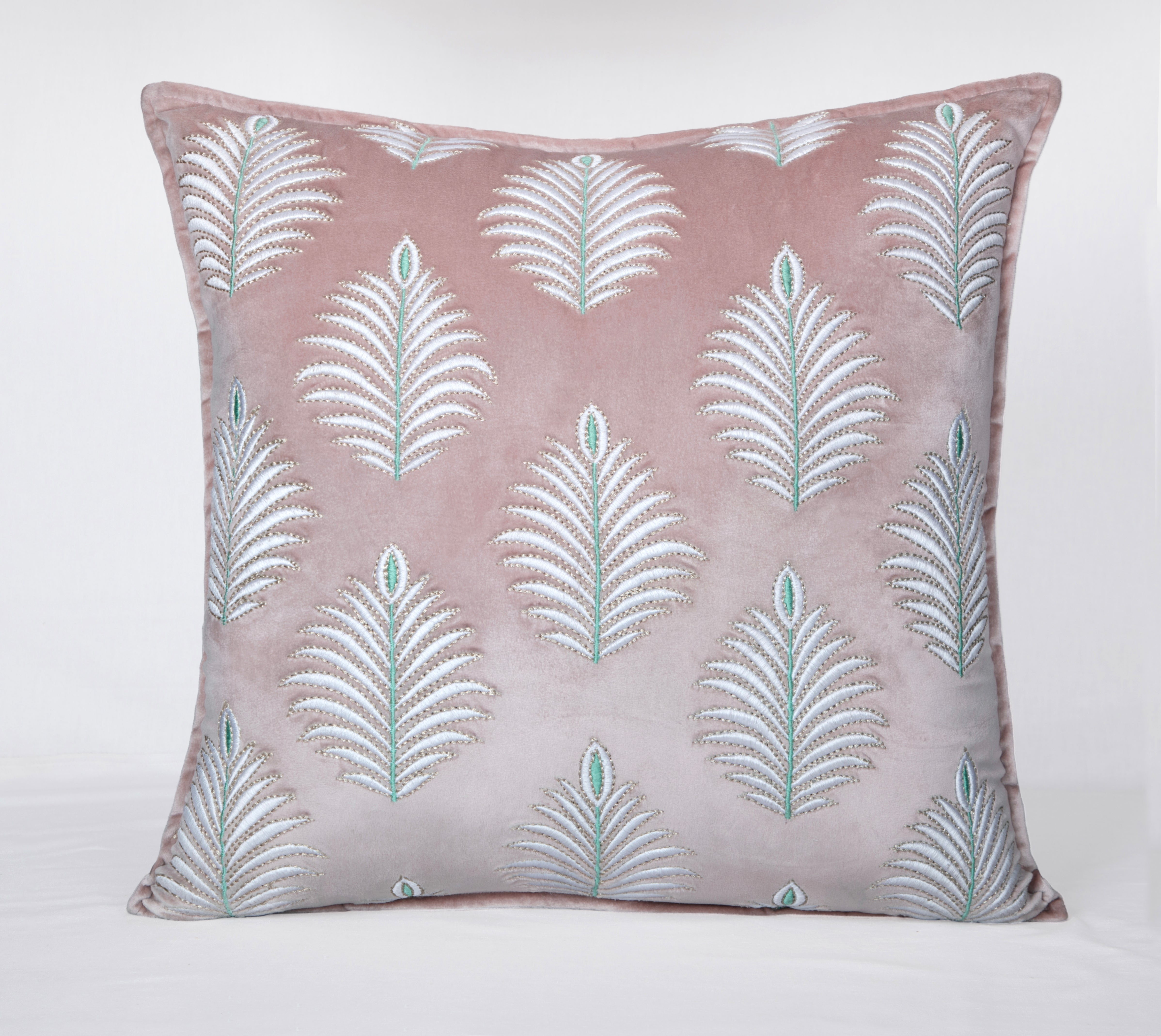 ISABELLA Pink Velvet Cushion Cover