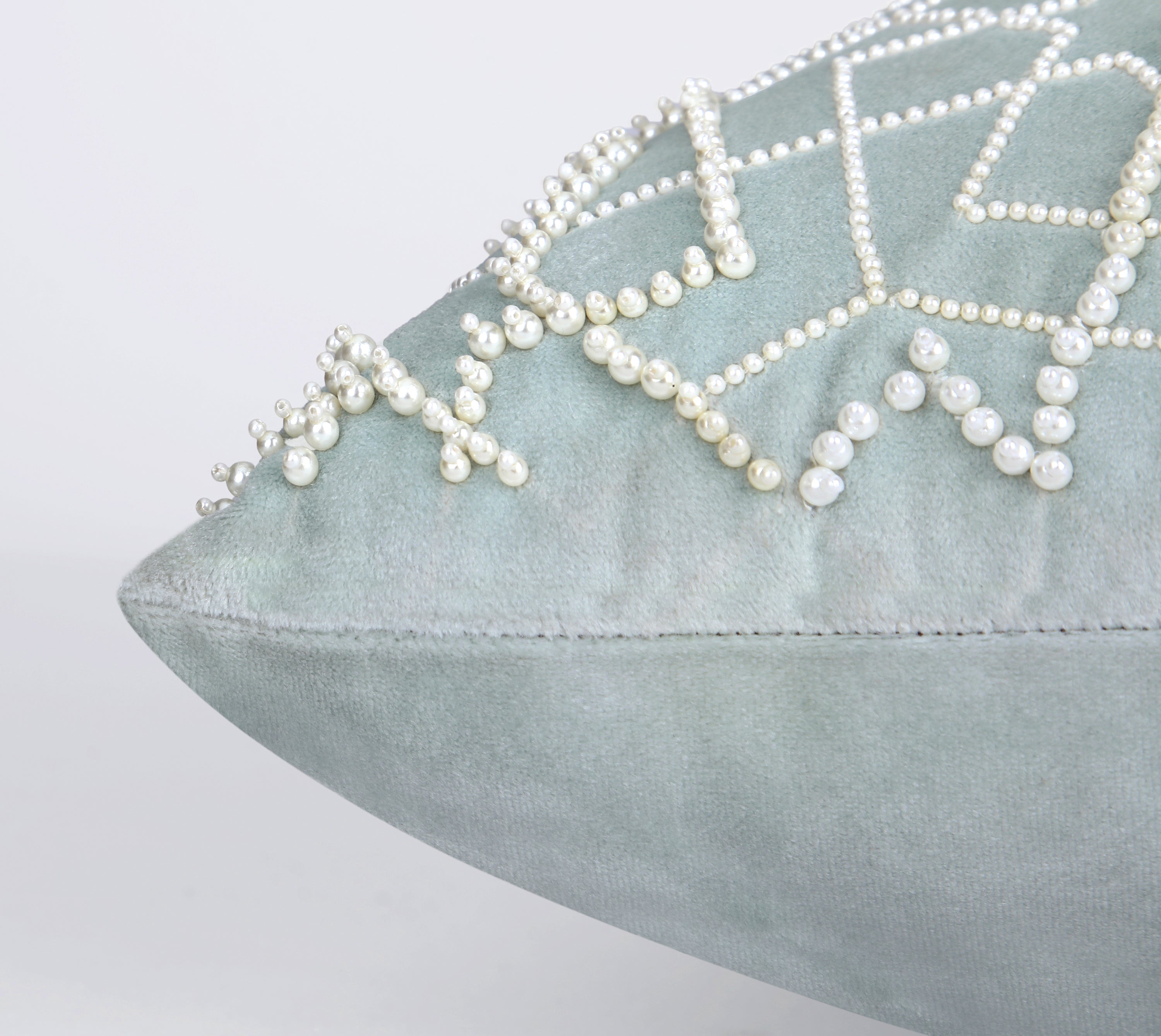 MYSTIC Light Mint Velvet Cushion Cover