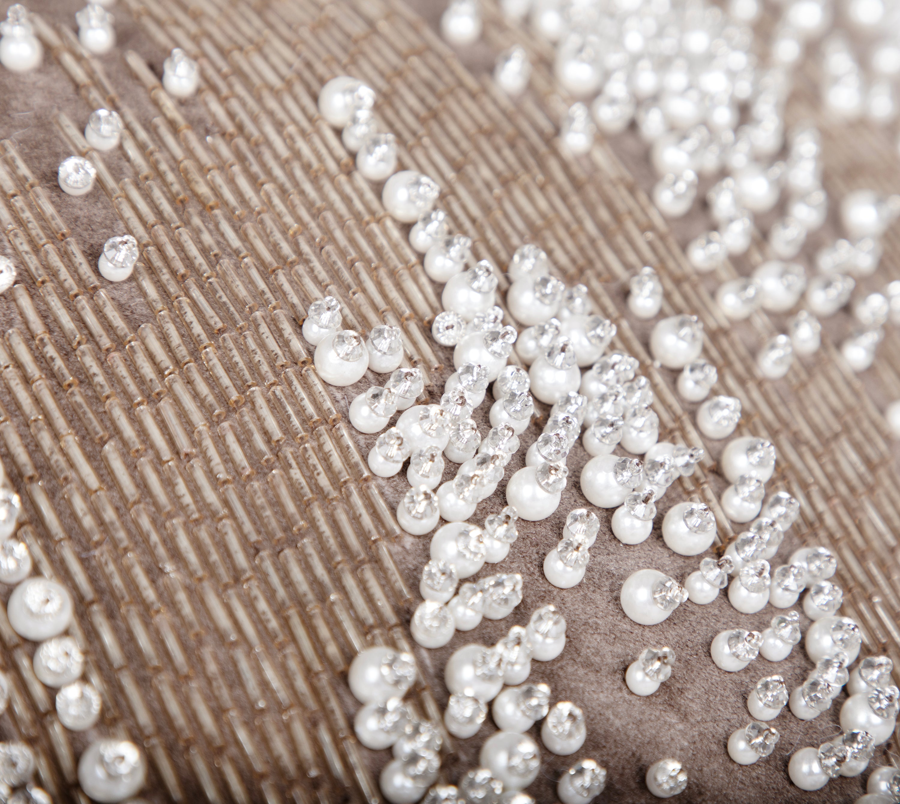 XENIA Taupe Velvet Cushion Cover