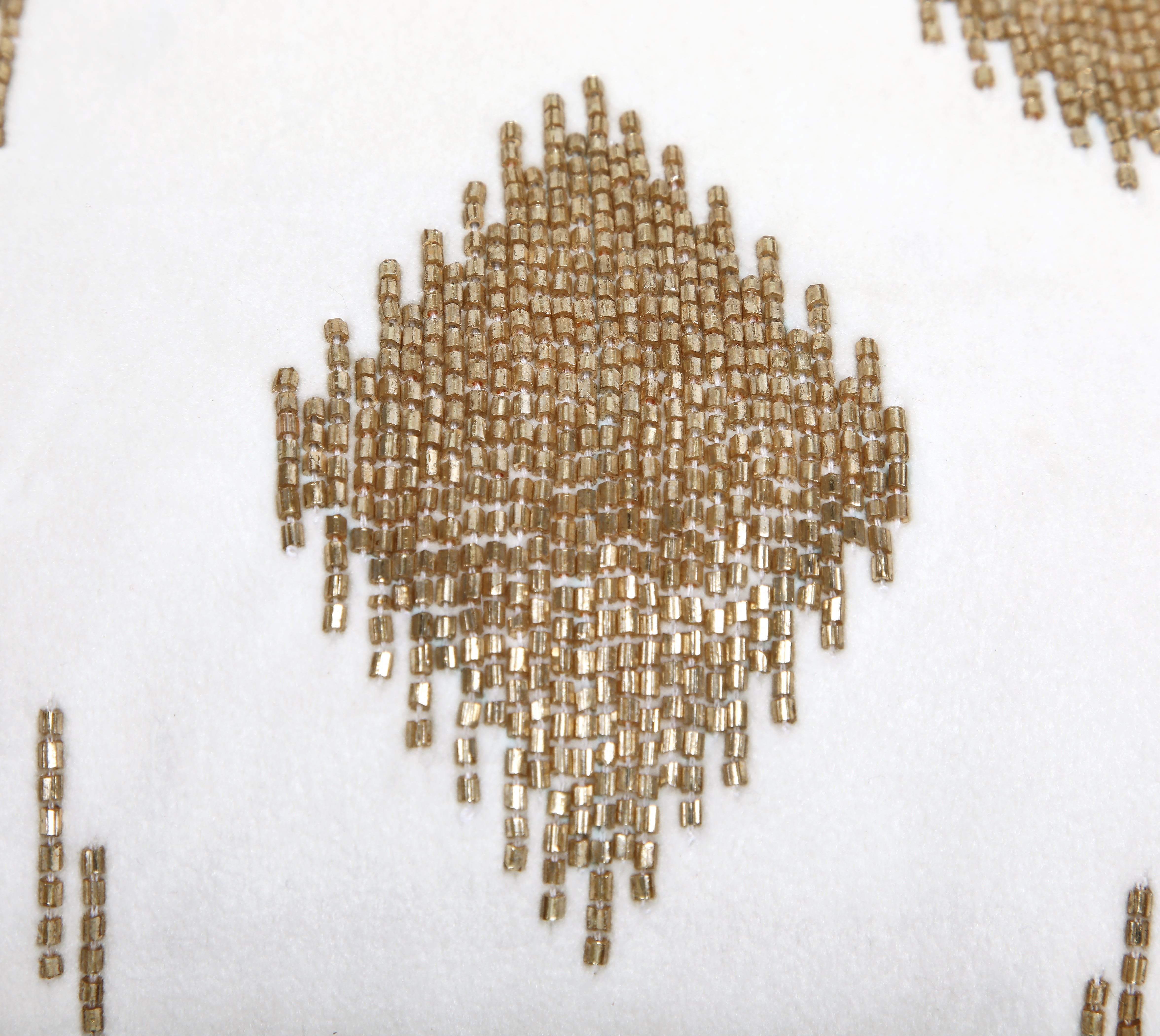 VEGA White Velvet Cushion Cover