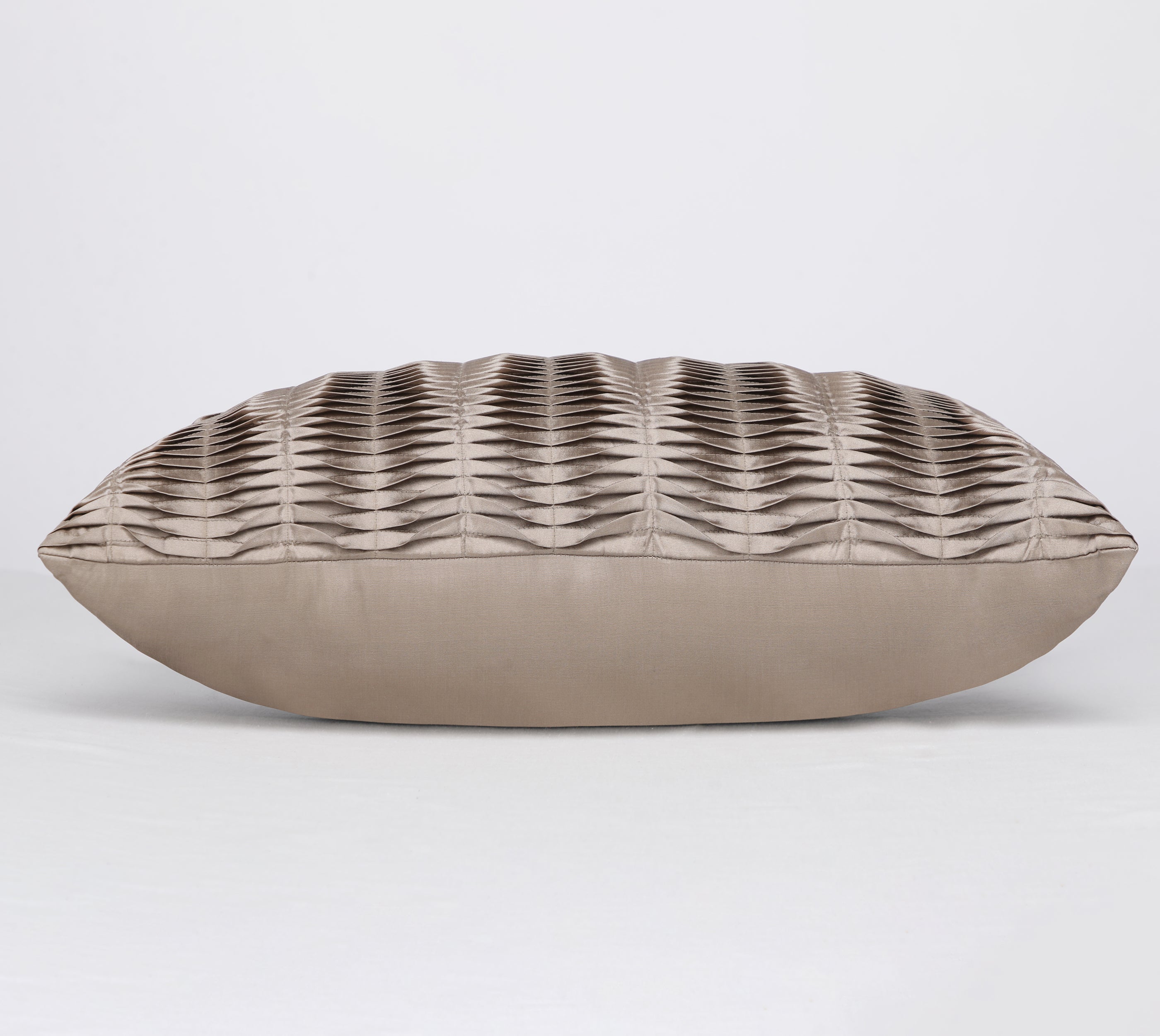 DIVOT Taupe Pleated Cushion Cover