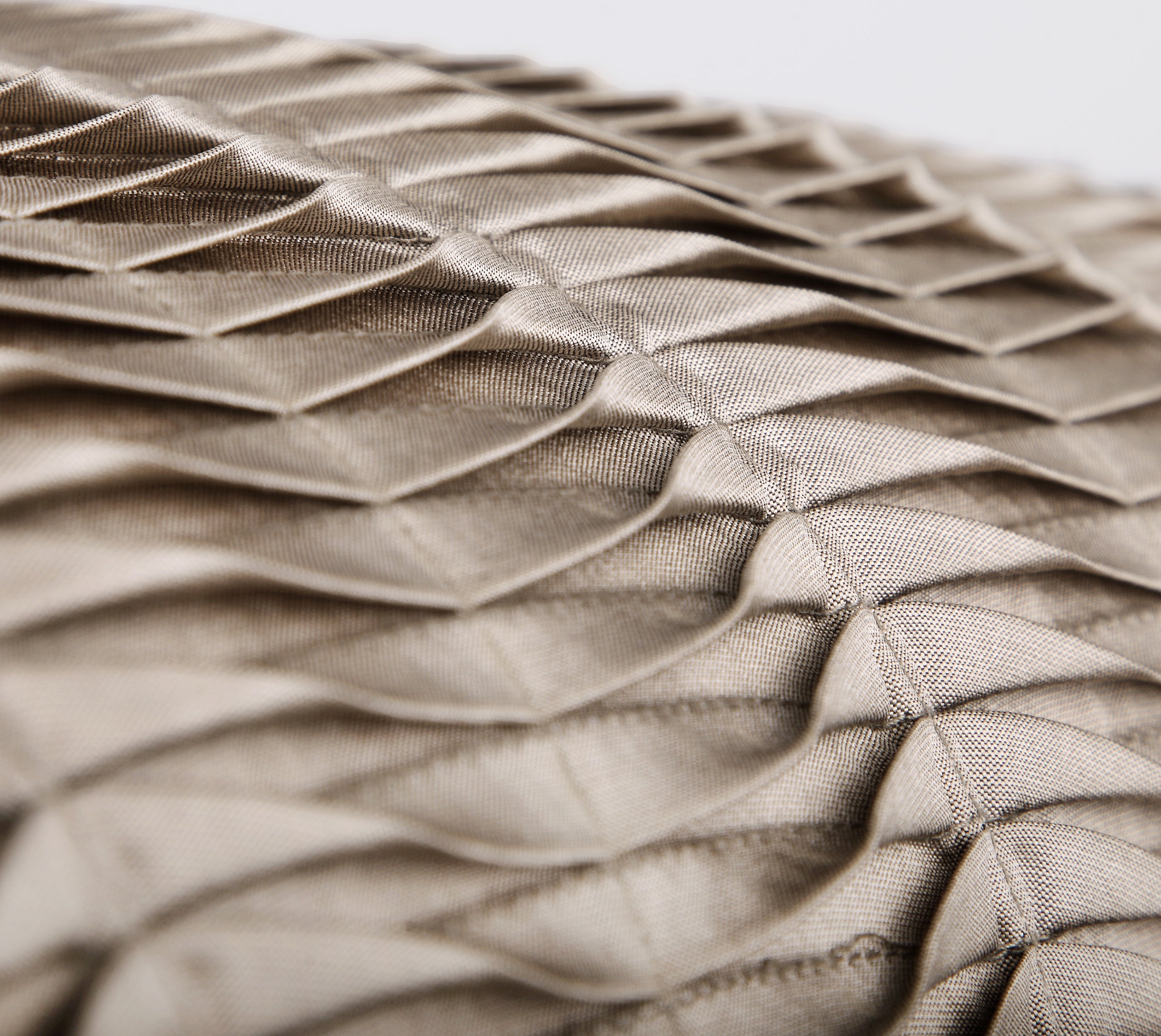 DIVOT Taupe Pleated Cushion Cover